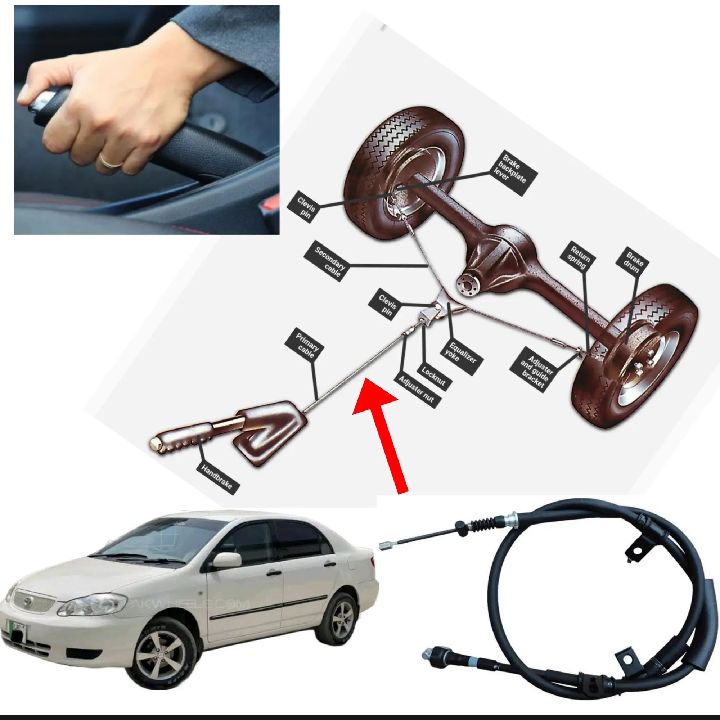 Toyota Corolla 1600cc Xli 2002-2008 Handbrake Cable 2 Pieces Right And Left Both Side The Toyota Corolla 1600cc Xli 2002-2008 Handbrake Cable 2 Pieces Right And Left Both Side is a high-quality replacement part designed to provide a reliable and safe solution for your vehicle's parking brake system. These handbrake cables are specifically engineered to fit perfectly in your Toyota Corolla Xli, providing a durable and long-lasting solution for securing your vehicle in place. By installing these handbrake cables, you can enjoy a safe and reliable parking brake system, enhanced vehicle safety, and improved overall driving experience. People buy this product to replace worn-out or damaged handbrake cables, improve the overall safety of their vehicle, and enhance the reliability of their parking brake system. This product offers several advantages, including durable construction, easy installation, perfect fit, and reliable performance. By choosing these handbrake cables, you can enjoy a cost-effective solution that provides years of reliable service, saving you money on costly repairs and maintenance. The product is made from high-quality materials, designed to withstand the demands of everyday use, and is a direct replacement for the original part. With its reliable and durable design, this handbrake cable minimizes the risk of parking brake failure, providing a secure and long-lasting solution. Whether you're looking to replace worn-out handbrake cables or enhance the safety of your vehicle's parking brake system, the Toyota Corolla 1600cc Xli 2002-2008 Handbrake Cable 2 Pieces Right And Left Both Side is a great option. This product is compatible with Toyota Corolla Xli 2002-2008 models, and its easy installation saves you time and money on labor costs. The handbrake cables are designed to provide reliable and precise control over the parking brake, enhancing your vehicle's overall safety and security. By installing this product, you can enjoy a cost-effective solution that provides years of reliable service, protecting your vehicle's parking brake system and maintaining its resale value. The Toyota Corolla 1600cc Xli 2002-2008 Handbrake Cable 2 Pieces Right And Left Both Side is a great investment for any Toyota Corolla Xli owner, providing a perfect fit, durable construction, and reliable performance. With its many benefits, including improved safety, increased reliability, and cost-effectiveness, this product is a great choice for anyone looking to enhance their vehicle's parking brake system. The product is easy to clean and maintain, and it can be installed in just a few minutes, making it a convenient solution for vehicle owners. Additionally, the product is designed to fit perfectly in the vehicle, ensuring a seamless installation process and minimizing the risk of any issues or complications. By choosing the Toyota Corolla 1600cc Xli 2002-2008 Handbrake Cable 2 Pieces Right And Left Both Side, you can enjoy a reliable and durable solution that provides years of trouble-free service, enhancing your vehicle's safety and security.