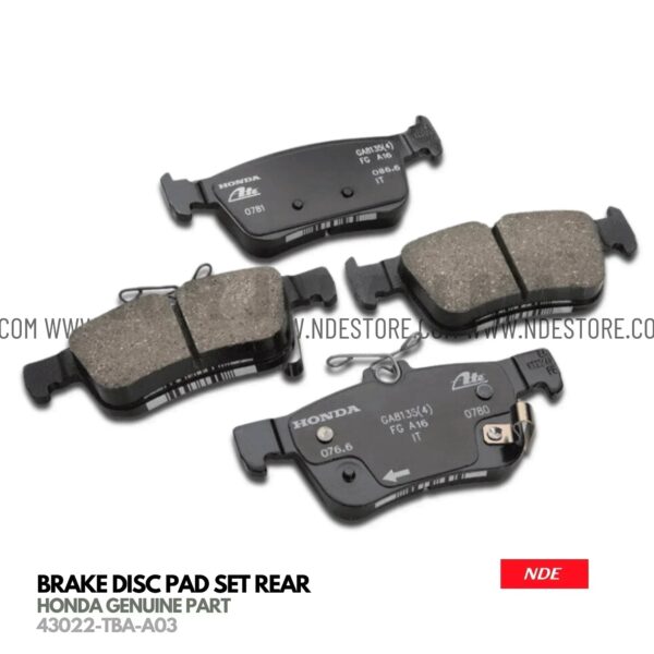 BRAKEDISCPADSETHONDAGENUINEPART43022-TBA-A03HONDACIVICWWW.NDESTORE.COMHONDAGENUINIEPARTSACCESSORIES.jpg