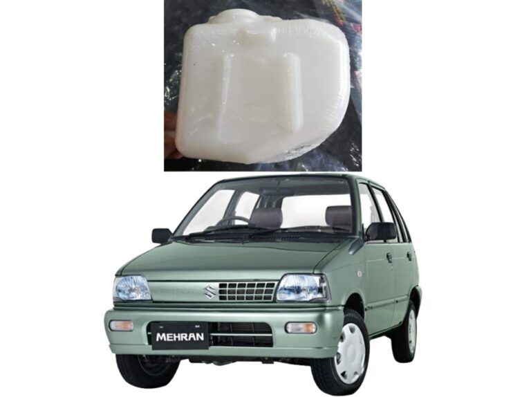 This Suzuki Mehran 800cc Radiator Bottle supports the cooling system by ensuring a steady supply of coolant whenever the engine requires additional temperature control. Its robust plastic body securely holds the coolant without deforming even under high engine heat. The bottle helps maintain the proper coolant cycle, reducing strain on the radiator and water body, and preventing damage to critical engine parts. Drivers can easily monitor coolant levels through the bottle’s semi-transparent structure, making it simple to refill when needed. The product is ideal for preventing engine overheating during long drives, heavy traffic, or high-temperature weather conditions. It efficiently prevents coolant wastage by storing overflow and returning it to the radiator as required. This radiator bottle also eliminates the risk of coolant dripping onto engine components, which can cause corrosion or mechanical issues over time. Installing the bottle provides more stability to the vehicle’s cooling system, making daily driving smoother and safer. Its perfect fit ensures no vibrations or loose fittings, even on rough roads. The bottle supports proper engine functioning by keeping temperature fluctuations minimal, leading to better mileage and improved acceleration. Car owners appreciate its reliability, cost-effectiveness, and ability to maintain long-term cooling performance without frequent replacement. Whether the old reservoir is cracked, leaking, or missing, this radiator bottle acts as an excellent replacement that enhances both performance and safety. It helps keep the vehicle in good condition, reducing repair expenses and extending engine life. For anyone maintaining a Suzuki Mehran, this radiator bottle is a smart investment that delivers strong performance, durable quality, and consistent protection for your engine in all driving conditions.