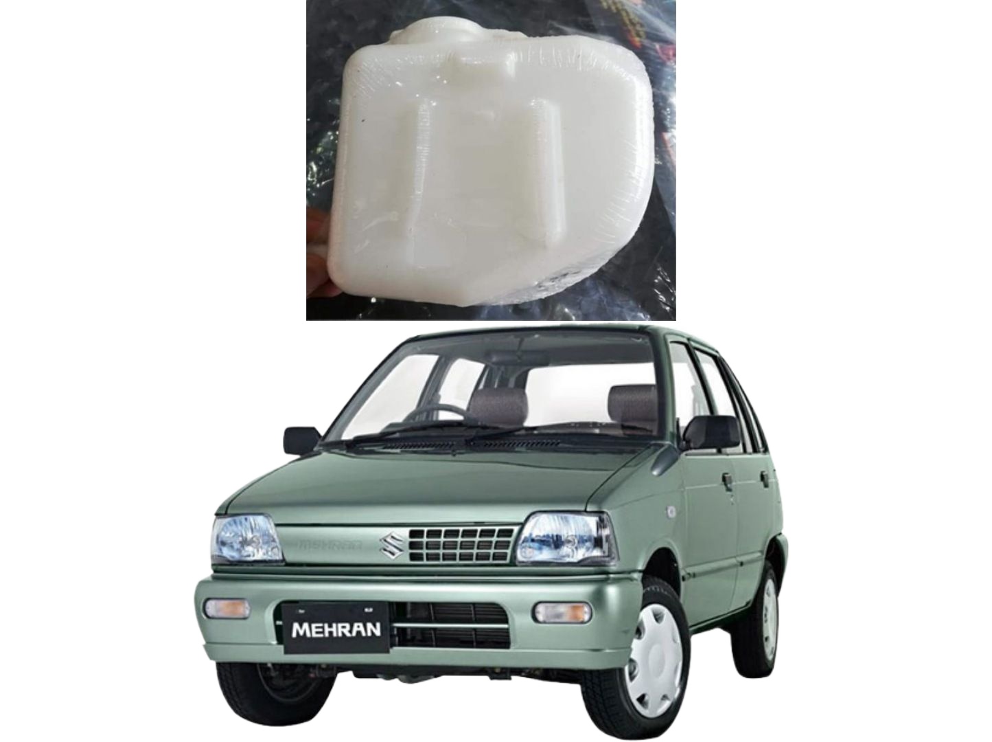 This Suzuki Mehran 800cc Radiator Bottle supports the cooling system by ensuring a steady supply of coolant whenever the engine requires additional temperature control. Its robust plastic body securely holds the coolant without deforming even under high engine heat. The bottle helps maintain the proper coolant cycle, reducing strain on the radiator and water body, and preventing damage to critical engine parts. Drivers can easily monitor coolant levels through the bottle’s semi-transparent structure, making it simple to refill when needed. The product is ideal for preventing engine overheating during long drives, heavy traffic, or high-temperature weather conditions. It efficiently prevents coolant wastage by storing overflow and returning it to the radiator as required. This radiator bottle also eliminates the risk of coolant dripping onto engine components, which can cause corrosion or mechanical issues over time. Installing the bottle provides more stability to the vehicle’s cooling system, making daily driving smoother and safer. Its perfect fit ensures no vibrations or loose fittings, even on rough roads. The bottle supports proper engine functioning by keeping temperature fluctuations minimal, leading to better mileage and improved acceleration. Car owners appreciate its reliability, cost-effectiveness, and ability to maintain long-term cooling performance without frequent replacement. Whether the old reservoir is cracked, leaking, or missing, this radiator bottle acts as an excellent replacement that enhances both performance and safety. It helps keep the vehicle in good condition, reducing repair expenses and extending engine life. For anyone maintaining a Suzuki Mehran, this radiator bottle is a smart investment that delivers strong performance, durable quality, and consistent protection for your engine in all driving conditions.