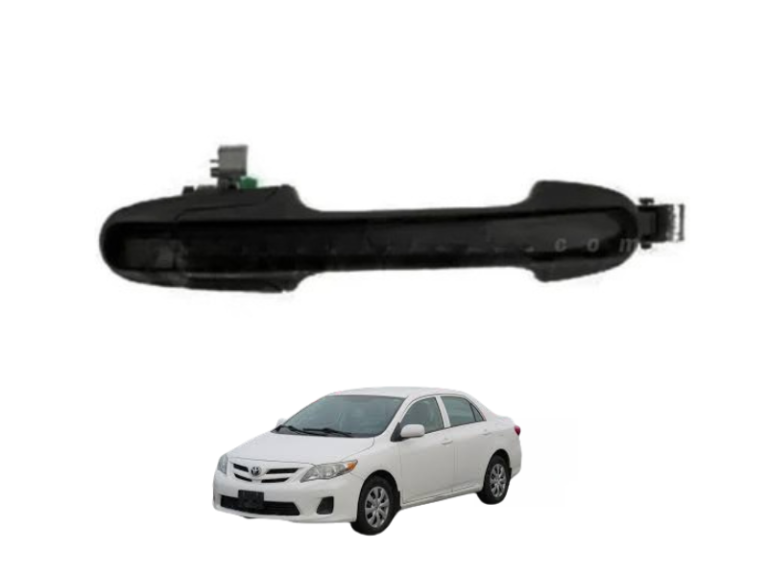 This outer door handle is specifically designed for Toyota Corolla models manufactured between 2002 and 2008, providing a reliable and practical replacement solution for worn, broken, or malfunctioning exterior door handles. The outer door handle is one of the most frequently used components of any vehicle, as it is operated every time a driver or passenger enters or exits the car. Over time, repeated use, exposure to sunlight, rain, dust, and temperature changes can weaken or damage the handle, leading to cracking, sticking, or complete failure. A faulty exterior handle not only causes inconvenience but can also create security concerns and negatively affect the overall appearance of the vehicle. This replacement handle is manufactured using durable automotive-grade materials engineered to withstand daily use and harsh environmental conditions while maintaining proper functionality. Designed to match factory specifications, the handle fits accurately into the original mounting position without requiring modification, allowing easy installation by both professional mechanics and vehicle owners performing routine maintenance. Its structure ensures smooth pulling action, enabling reliable door opening while maintaining alignment with door lock mechanisms. The finish and styling are created to blend seamlessly with the vehicle’s exterior, restoring the original look and maintaining a clean, factory-style appearance. By replacing a damaged or worn handle, vehicle owners can restore convenient access to their car, improve exterior presentation, and maintain resale value. This product is suitable for front or rear door replacement depending on vehicle configuration and serves as an effective maintenance solution for keeping Toyota Corolla vehicles functional and visually appealing for daily driving. Whether replacing a handle damaged due to age, accidental breakage, or mechanical wear, this component provides dependable performance and long-lasting durability. This product ensures accurate fitment for Toyota Corolla models, offers smooth and reliable door opening, uses durable exterior-grade materials, resists weather-related damage, restores original vehicle appearance, supports easy installation, maintains proper lock alignment, offers long-lasting performance, improves vehicle convenience, and enhances exterior presentation; people choose to buy this product because it replaces broken or worn door handles, restores convenient vehicle access, improves exterior look, maintains resale value, offers cost-effective repair solution, fits original mounting points, reduces inconvenience caused by faulty handles, supports long-term vehicle maintenance, ensures dependable everyday use, and provides practical replacement performance; the advantages of this product include improved door opening comfort, enhanced vehicle appearance, resistance to sun and weather exposure, easy replacement process, long service life, compatibility with original door systems, reliable performance under daily use, restored security and convenience, protection against handle malfunction issues, and a practical cost-effective solution for Toyota Corolla owners seeking dependable exterior door functionality while maintaining original vehicle style and reliability.