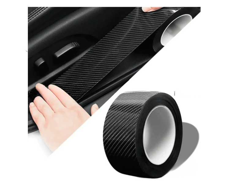 This door sill nano tape carbon fiber style protection film in black translucent finish is a universal automotive protection accessory designed to fit a wide range of vehicles manufactured between 2000 and 2026, offering reliable protection for door sill areas that commonly experience wear and damage from daily entry and exit. Door sills are one of the most frequently contacted surfaces in a vehicle, often exposed to shoe scuffs, dirt, scratches, moisture, and accidental impacts that gradually degrade interior appearance and may even damage paint surfaces. This protection film is manufactured using flexible, durable nano tape material combined with a carbon fiber style textured finish that adds both visual appeal and protective functionality. The translucent black design blends well with most vehicle interiors and exterior paint colors while maintaining a clean and modern look. Its nano adhesive backing ensures firm attachment without the need for drilling or permanent modifications, allowing quick installation while preserving the original surface underneath. The film acts as a protective barrier that absorbs minor scratches and abrasions, helping maintain resale value and keeping the vehicle interior looking newer for longer periods. Designed for flexibility, the material can adapt to various sill shapes and sizes, making it suitable for cars, SUVs, vans, and crossovers. The protection layer is resistant to water, heat, dust, and regular cleaning chemicals, ensuring long-term durability under everyday conditions. Installation can be completed easily by cleaning the surface and applying the film directly, making it convenient for vehicle owners who prefer do-it-yourself upgrades. The carbon fiber style texture also enhances the vehicle’s aesthetic appeal, giving the entry area a premium look while simultaneously protecting paint and trim surfaces. Ideal for both new and used vehicles, this door sill film is a practical solution for maintaining vehicle cleanliness, reducing maintenance costs, and preventing premature wear in high-contact areas of the car interior. This product provides universal compatibility with most vehicles, protects door sill paint from scratches, uses strong nano adhesive backing, features flexible carbon fiber style material, resists water and heat exposure, enhances interior appearance, supports easy installation, offers long-lasting durability, prevents surface wear, and maintains vehicle resale condition; people choose to buy this product because it protects entry areas from damage, improves vehicle interior styling, reduces maintenance costs, offers affordable protection solution, fits multiple vehicle types, installs quickly without tools, prevents scuff marks and scratches, enhances resale appeal, supports long-term vehicle care, and delivers dependable everyday performance; the advantages of this product include improved door sill protection, enhanced visual appearance, resistance to environmental wear, easy replacement or removal without damage, durable scratch-resistant surface, compatibility with most vehicles, prevention of paint damage, long service life, low maintenance requirement, and a practical cost-effective solution for vehicle owners seeking reliable door sill protection combined with stylish carbon fiber appearance while maintaining original vehicle surfaces and overall aesthetic quality.