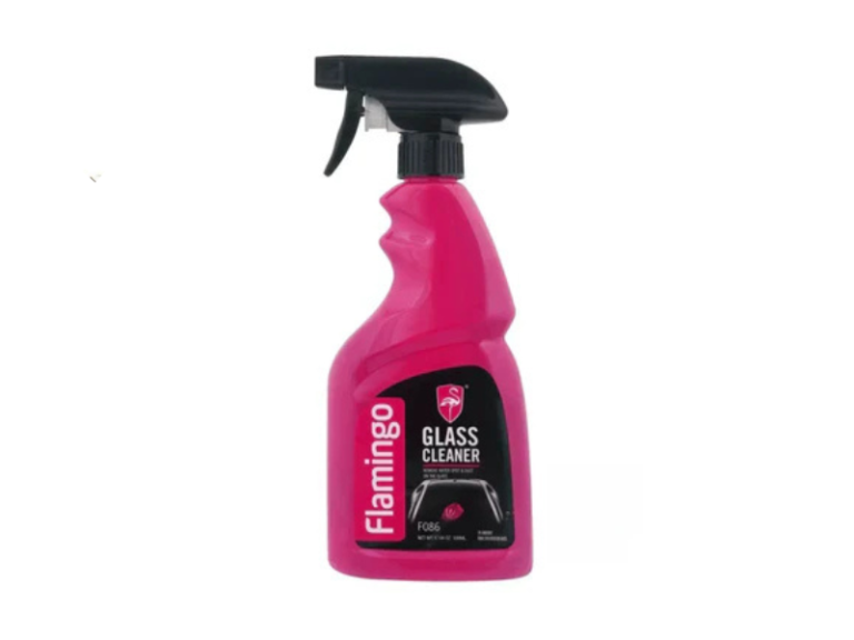 Flamingo Glass Cleaner is a high-quality automotive cleaning product designed for all car makes and models manufactured between 2000 and 2026, providing a streak-free, crystal-clear finish for vehicle glass surfaces including windshields, side windows, rear windows, mirrors, and other transparent surfaces. Over time, automotive glass accumulates dust, fingerprints, smudges, road grime, and other contaminants that can impair visibility, especially during nighttime driving or rainy conditions. This glass cleaner is formulated to effectively remove all these impurities without leaving streaks, residue, or haze, improving both visibility and driving safety. The product contains advanced cleaning agents that cut through grease, smoke residue, and water spots while leaving a protective film that helps repel dust and dirt for longer-lasting cleanliness. It is safe for use on tinted windows, coated glass, and delicate surfaces, making it suitable for all vehicles, including personal cars, commercial vehicles, and fleet automobiles. The easy-to-use spray bottle allows for quick application and effortless wiping with a microfiber cloth, reducing time and effort required for routine maintenance. Regular use of Flamingo Glass Cleaner not only improves visibility and driver safety but also enhances the overall appearance of the vehicle by maintaining clean and sparkling glass surfaces. The cleaner helps prevent streaking, fogging, and the buildup of hard water marks, ensuring clear vision during adverse weather conditions. It also works effectively on mirrors, sunroofs, and other transparent surfaces inside and outside the vehicle. Ideal for both professional automotive detailers and car owners performing DIY maintenance, this product ensures a polished, professional-quality finish with every application. By using this glass cleaner, drivers can maintain a safer, cleaner, and more visually appealing vehicle environment while extending the life and clarity of automotive glass surfaces. Its combination of cleaning strength, streak-free performance, and ease of use makes it a reliable addition to any vehicle maintenance routine. This glass cleaner removes dirt, dust, fingerprints, smudges, and grease, provides streak-free shine, is safe for tinted windows, repels dust and grime, works on mirrors and sunroofs, maintains clarity during rain and night driving, prevents water spots and fogging, is easy to apply with a microfiber cloth, and enhances overall vehicle appearance; people choose to buy this product because it improves driving visibility, ensures safety, maintains vehicle aesthetics, reduces cleaning time, is compatible with all glass surfaces, delivers streak-free results, prevents fogging, supports regular vehicle maintenance, is safe for tinted or coated glass, and provides a professional-quality clean; advantages include clearer vision during all weather conditions, improved driving safety, streak-free surfaces, removal of stubborn contaminants, protection of delicate glass surfaces, easy and convenient application, long-lasting cleanliness, enhanced overall vehicle appearance, practical solution for daily maintenance, and reliable performance for maintaining clean, polished, and safe automotive glass for all types of vehicles.