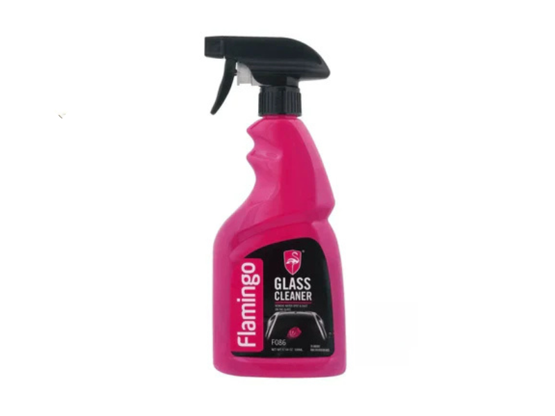 Flamingo Glass Cleaner is a high-quality automotive cleaning product designed for all car makes and models manufactured between 2000 and 2026, providing a streak-free, crystal-clear finish for vehicle glass surfaces including windshields, side windows, rear windows, mirrors, and other transparent surfaces. Over time, automotive glass accumulates dust, fingerprints, smudges, road grime, and other contaminants that can impair visibility, especially during nighttime driving or rainy conditions. This glass cleaner is formulated to effectively remove all these impurities without leaving streaks, residue, or haze, improving both visibility and driving safety. The product contains advanced cleaning agents that cut through grease, smoke residue, and water spots while leaving a protective film that helps repel dust and dirt for longer-lasting cleanliness. It is safe for use on tinted windows, coated glass, and delicate surfaces, making it suitable for all vehicles, including personal cars, commercial vehicles, and fleet automobiles. The easy-to-use spray bottle allows for quick application and effortless wiping with a microfiber cloth, reducing time and effort required for routine maintenance. Regular use of Flamingo Glass Cleaner not only improves visibility and driver safety but also enhances the overall appearance of the vehicle by maintaining clean and sparkling glass surfaces. The cleaner helps prevent streaking, fogging, and the buildup of hard water marks, ensuring clear vision during adverse weather conditions. It also works effectively on mirrors, sunroofs, and other transparent surfaces inside and outside the vehicle. Ideal for both professional automotive detailers and car owners performing DIY maintenance, this product ensures a polished, professional-quality finish with every application. By using this glass cleaner, drivers can maintain a safer, cleaner, and more visually appealing vehicle environment while extending the life and clarity of automotive glass surfaces. Its combination of cleaning strength, streak-free performance, and ease of use makes it a reliable addition to any vehicle maintenance routine. This glass cleaner removes dirt, dust, fingerprints, smudges, and grease, provides streak-free shine, is safe for tinted windows, repels dust and grime, works on mirrors and sunroofs, maintains clarity during rain and night driving, prevents water spots and fogging, is easy to apply with a microfiber cloth, and enhances overall vehicle appearance; people choose to buy this product because it improves driving visibility, ensures safety, maintains vehicle aesthetics, reduces cleaning time, is compatible with all glass surfaces, delivers streak-free results, prevents fogging, supports regular vehicle maintenance, is safe for tinted or coated glass, and provides a professional-quality clean; advantages include clearer vision during all weather conditions, improved driving safety, streak-free surfaces, removal of stubborn contaminants, protection of delicate glass surfaces, easy and convenient application, long-lasting cleanliness, enhanced overall vehicle appearance, practical solution for daily maintenance, and reliable performance for maintaining clean, polished, and safe automotive glass for all types of vehicles.