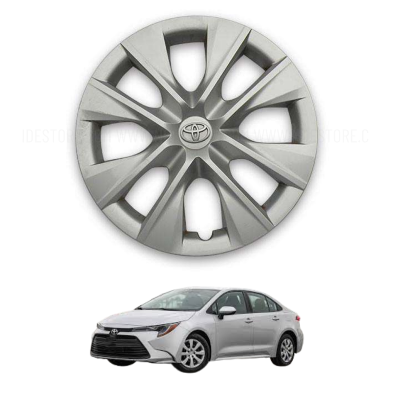 The Toyota Corolla 15 inch wheel rim cover is a practical exterior accessory designed to improve wheel appearance while also providing added protection for the original steel rim during daily driving, parking, and regular road use. This type of rim cover is widely used on Corolla models equipped with 15 inch wheels, where drivers want a cleaner factory-style finish without replacing the complete wheel assembly. A properly fitted rim cover attaches securely over the steel rim and gives the vehicle a neat, balanced, and well-maintained appearance while helping reduce direct exposure of the wheel surface to dust, moisture, mud, and minor road debris. Because steel rims are often exposed to scratches, dirt buildup, and weather effects over time, installing a wheel rim cover helps preserve the original condition of the wheel while improving the visual presentation of the vehicle from every angle. This replacement is designed to match 15 inch wheel sizing commonly used in Toyota Corolla variants and supports direct installation without modification when fitted correctly to compatible rims. The material is selected to provide stable clip retention, everyday durability, impact resistance, and reliable performance during normal road movement. A good rim cover remains firmly attached during city driving, highway travel, and regular braking while maintaining balanced wheel appearance on all four sides of the vehicle. It offers improved exterior styling, rim surface protection, simple installation, stable wheel fitment, practical maintenance value, durable construction, clean factory look, daily driving reliability, easy cleaning support, and cost-effective appearance enhancement for Corolla owners. People often buy this product because original rim covers become scratched or broken, because missing covers affect vehicle appearance, because replacing steel wheels is expensive, because factory-style accessories maintain resale presentation, because 15 inch size fitment is commonly required, because balanced wheel appearance improves overall look, because parking damage affects original covers, because direct-fit accessories save installation time, because many drivers prefer clean wheel styling, and because replacing one damaged cover restores uniformity on the vehicle. Many owners also replace the full set when upgrading vehicle appearance after long use or preparing the car for resale. If you want a neat and dependable wheel appearance upgrade for your Corolla, you can place your order through our website and contact our WhatsApp support for quick fitment guidance, product confirmation, and an easy buying process designed for convenience 🚗✨📲 This 15 inch wheel rim cover also offers several long-term advantages for drivers who want both visual improvement and practical wheel protection under everyday road conditions. It helps protect the steel rim from light scratches, reduces visible dust buildup, improves side profile appearance, supports easy wheel cleaning, maintains factory-style presentation, covers minor rim wear marks, improves parking lot appearance, supports balanced wheel styling, adds practical value to exterior maintenance, and helps preserve wheel condition during daily use. Buyers often choose this product because damaged rim covers reduce vehicle appearance, because original steel rims look plain without covers, because replacing a cover is more affordable than replacing a wheel, because secure clips support stable attachment, because matching wheel design improves visual balance, because long-term road use affects outer wheel appearance, because easy installation saves workshop cost, because daily drivers want practical accessories, because maintaining a clean exterior improves ownership satisfaction, and because wheel accessories contribute strongly to first visual impression. Another important advantage is that this rim cover begins improving appearance immediately after installation and requires no special adjustment once clipped properly into place. Many drivers do not realize how much wheel presentation changes vehicle appearance until one cover becomes missing or damaged, but replacing it quickly restores symmetry and overall neatness. A properly fitted rim cover also supports better maintenance because dirt can be cleaned easily from the outer surface without direct steel exposure. Families, office users, ride-share drivers, and long-distance vehicle owners all benefit from a cleaner wheel presentation because exterior detail often reflects overall vehicle care. The product supports repeated road use, durable outer finish, secure fitment, easy maintenance, visual consistency, practical replacement value, daily usability, wheel protection, long-term appearance retention, and dependable performance for Corolla vehicles using 15 inch rims. If you are looking for a practical wheel accessory that improves style and helps protect your original rims, our website offers direct ordering while our WhatsApp support remains available for fast assistance, product details, and smooth order support whenever needed