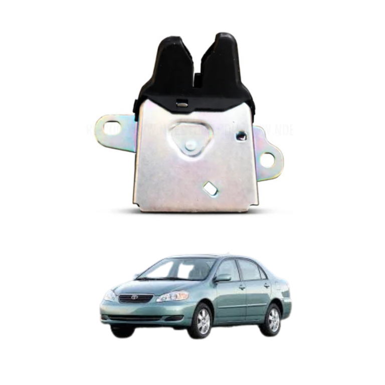 The Toyota Corolla 2002–2008 trunk latch lock is an important rear compartment locking component designed for vehicle owners who want secure trunk closing, reliable luggage protection, and proper rear boot operation during daily vehicle use. This replacement part is made for Corolla models produced between 2002 and 2008 and is commonly chosen when the original trunk lock becomes weak, jammed, loose, misaligned, or fails to hold the trunk lid securely after repeated use over many years. A properly working trunk latch lock plays a major role in keeping the rear compartment safely closed while driving, preventing unwanted trunk opening, protecting luggage, and supporting smooth opening and closing whenever access is needed. Many drivers begin replacing the latch lock when they notice difficulty in trunk closing, repeated unlocking attempts, unusual movement in the lock area, or incomplete engagement between the latch and striker. This product is designed to support proper fitment with the existing trunk locking assembly and to restore normal locking action without requiring unnecessary modification. The internal mechanism is manufactured for repeated daily operation and dependable engagement under regular opening and closing conditions. It helps maintain secure rear compartment closure during city driving, highway movement, family travel, and daily cargo use where trunk reliability is essential. The construction material is selected for strength, alignment stability, and long-term durability against vibration, repeated pressure, and environmental exposure inside the rear body section. This product offers secure trunk locking, smooth latch engagement, dependable rear closure, daily use durability, practical replacement value, stable alignment support, cargo safety improvement, easy fitment, long-term mechanical reliability, and restored trunk usability for Corolla owners. People often buy this product because old locks stop holding properly, because trunk security protects personal items, because damaged latch systems cause inconvenience, because rear compartment access should remain reliable, because direct replacement saves workshop time, because worn locking parts affect vehicle usability, because original locks weaken after years of use, because safe driving requires secure trunk closure, because replacement supports long-term maintenance, and because restoring factory trunk function improves daily comfort. Many customers also choose latch replacement before total failure because early repair avoids larger rear lock system issues. If you want dependable rear compartment locking for your Corolla, you can place your order through our website and contact our WhatsApp support for quick fitment help, product guidance, and a smooth buying experience designed for convenience 🚗🔒📲 This trunk latch lock also provides several practical long-term advantages for Toyota owners who use the luggage compartment regularly and want reliable rear closure in all driving conditions. It helps maintain secure trunk locking, supports smoother opening and closing, protects luggage from accidental exposure, improves rear compartment safety, restores original lock response, reduces vibration-related movement, supports correct trunk alignment, improves confidence during travel, contributes to vehicle maintenance quality, and supports long-term rear body function. Buyers often select this product because worn latch locks can suddenly fail, because loose trunk lids create noise during driving, because cargo security matters during daily travel, because trunk closure problems become frustrating over time, because replacement is more practical than temporary adjustment, because original lock systems wear naturally, because rear compartment reliability matters for family use, because stable locking improves daily convenience, because secure luggage areas support safe transport, and because fitted replacement parts improve mechanical consistency. Another important advantage is that this component works continuously after installation without daily adjustment, helping the trunk close correctly every time the lid is lowered. Many drivers overlook trunk latch condition until the rear lid requires repeated attempts to close, but replacing the mechanism early often restores smooth operation immediately. A properly functioning latch also reduces unnecessary pressure on surrounding lock components, trunk alignment points, and rear closing force. Families, office users, and long-distance drivers all benefit from dependable trunk security because rear storage often carries valuable items, travel bags, tools, and daily-use cargo. The product supports repeated opening cycles, stable lock engagement, mechanical strength, secure cargo access, practical maintenance value, rear compartment confidence, smooth operation, easy installation support, long-term usability, and reliable rear closure for Corolla 2002–2008 owners. If you are looking for a dependable trunk locking replacement that restores security and everyday convenience, our website offers direct ordering while our WhatsApp support remains available for fast assistance, product details, and smooth order support whenever needed
