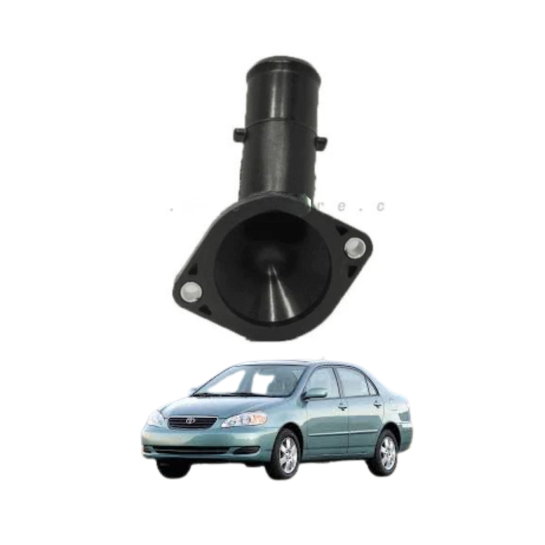 The Toyota Corolla 2002–2008 water flange water jacket engine cooling connector is a vital cooling system replacement part designed to maintain proper coolant circulation between engine passages and cooling hoses, helping the engine operate within its required temperature range during daily driving and long-distance travel. This component is commonly installed in Corolla models manufactured between 2002 and 2008 where the original cooling connector may weaken over time due to constant heat cycles, coolant exposure, engine vibration, and long-term material aging. A properly working water flange plays an important role in directing coolant through the engine cooling path so heat can move efficiently toward the radiator and maintain balanced engine temperature. When the original part becomes cracked, loose, or worn, coolant leakage may begin around the connection point, which can eventually lead to overheating, pressure loss, reduced cooling performance, and possible engine stress if ignored. Because of this, many Corolla owners replace the water flange during preventive maintenance before major cooling problems develop. This replacement is designed to fit original connection points used in Corolla 2002–2008 engine layouts and supports secure hose attachment for reliable coolant movement under daily operating pressure. The material is selected to resist temperature variation, coolant contact, and repeated thermal expansion while maintaining structural stability during long-term use. A strong cooling connector helps the radiator, thermostat, and hoses work together efficiently, allowing the engine to warm correctly at startup and remain stable in traffic, highway driving, and warm climate conditions. This product provides secure coolant passage, reliable hose connection, leak prevention support, engine temperature balance, direct fit installation value, durable construction, practical maintenance benefit, daily driving reliability, cooling system stability, and long-term mechanical support for regular Corolla use. People often buy this product because coolant leaks can quickly affect engine safety, because old flanges become brittle after years of heat exposure, because overheating repairs are expensive, because direct-fit cooling parts reduce workshop time, because preventive replacement helps avoid roadside problems, because proper coolant circulation supports engine life, because older vehicles need reliable cooling maintenance, because cracked connectors weaken pressure balance, because secure hose fitting matters in daily driving, and because small cooling parts play a major role in total engine reliability. Many customers also replace this component together with thermostat valves, radiator hoses, or coolant service to improve overall cooling performance in one maintenance cycle. If you want dependable cooling support for your Corolla, you can place your order through our website and connect with our WhatsApp team for quick fitment help, product confirmation, and a smooth buying process designed for convenience 🚗💧📲 This water flange water jacket connector also offers several long-term advantages for Toyota owners who want stable engine temperature and dependable cooling performance under everyday conditions. It helps maintain uninterrupted coolant flow, reduces leak risk around hose joints, supports radiator efficiency, protects the engine from overheating stress, improves thermal balance during traffic conditions, strengthens cooling system reliability, supports proper pressure control, improves maintenance quality, contributes to smoother engine operation, and helps extend the service life of surrounding cooling components. Buyers often choose this product because small coolant leaks often start from aging connectors, because overheating in traffic can damage engine performance, because original fittings weaken naturally over long periods, because reliable cooling protects fuel efficiency, because hose connection strength matters in older vehicles, because workshop inspections often reveal flange wear, because replacing weak cooling parts early saves future expense, because engine temperature stability improves confidence during travel, because direct replacement parts simplify maintenance, and because dependable cooling parts are essential for long-term Corolla ownership. Another important advantage is that this component begins working immediately after installation without requiring adjustment, continuously supporting coolant transfer during cold starts, stop-and-go traffic, highway use, and extended journeys. Many drivers do not notice water flange wear until coolant level drops repeatedly or minor leakage appears, but replacing the part early often prevents larger cooling system failure. A properly fitted connector also supports surrounding hose durability by maintaining even pressure and secure alignment during engine operation. Families, office users, and long-distance drivers all benefit from cooling stability because daily vehicle reliability depends heavily on proper engine temperature control. The product supports repeated thermal cycling, secure sealing, strong material performance, easy installation, cooling path reliability, maintenance confidence, practical engine protection, leak prevention value, daily usability, and long-term durability for Corolla 2002–2008 owners. If you are looking for a dependable cooling replacement that protects engine performance and supports reliable everyday driving, our website offers direct ordering while our WhatsApp support remains available for fast assistance, product details, and smooth order support whenever needed