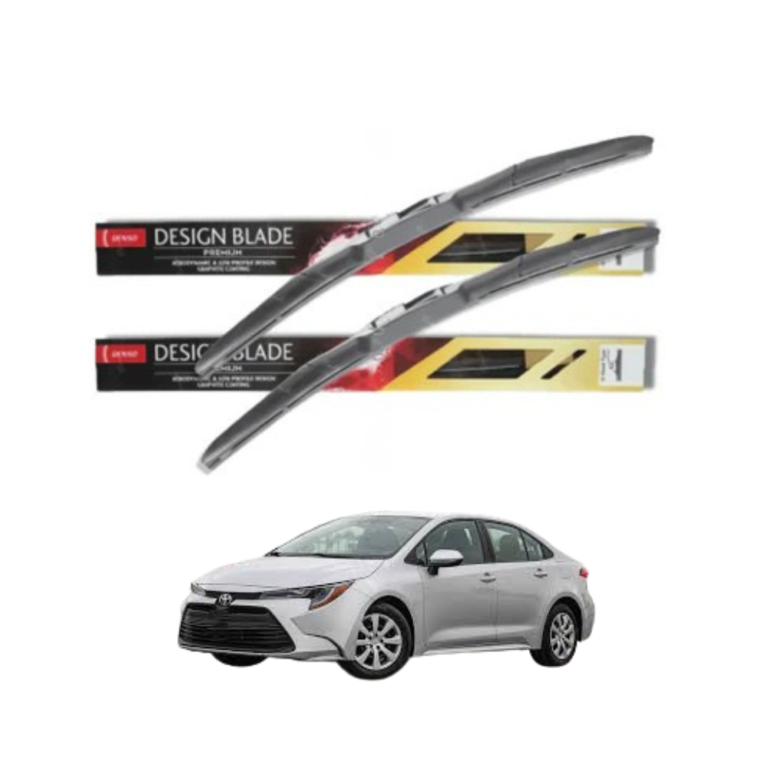 The Toyota Corolla 2008–2026 Denso premium wiper blade is an important visibility component designed to provide smooth windshield cleaning, clear water removal, and dependable driving support during rain, dust, fog, and changing weather conditions. A high-quality wiper blade directly affects driver visibility because even a small reduction in windshield clarity can make road signs, lane markings, and traffic movement harder to see during wet driving conditions. This premium replacement is designed for Toyota Corolla models manufactured between 2008 and 2026, offering fitment that matches original wiper arm connection points used across multiple Corolla generations. The blade is made to deliver consistent contact across the windshield surface so water is cleared evenly without leaving streaks, vibration marks, or missed sections during operation. Over time, original wiper blades naturally wear due to sunlight exposure, heat, dust, repeated movement, and weather changes, causing rubber hardening, uneven wiping, or noise during use. Replacing old blades with a premium quality option restores clean wiping performance and improves safety during daily driving, especially in rain, early morning fog, or highway travel. This product supports strong rubber flexibility, smooth blade pressure, quiet windshield movement, reliable water removal, durable frame stability, practical maintenance value, direct installation fitment, clear driving visibility, daily weather support, and long-term performance for Corolla owners. A properly working wiper blade also helps protect windshield clarity by reducing smear marks that can build up when worn rubber drags moisture unevenly across glass. People often buy this product because visibility becomes poor when blades wear out, because noisy blades disturb driving comfort, because premium blades last longer than standard options, because direct-fit installation saves time, because rain driving requires dependable wiping, because windshield safety is essential every day, because old rubber leaves streaks, because smooth wiping improves confidence, because premium brands are trusted for consistent quality, and because replacing blades regularly helps maintain safer road visibility. Many drivers replace both front blades together during seasonal maintenance to ensure balanced windshield performance across the full glass area. If you want dependable windshield clarity for your Corolla, you can order through our website and contact our WhatsApp support for quick fitment guidance, product confirmation, and a smooth buying process designed for convenience 🚗🌧️📲 This Denso premium wiper blade also offers several long-term advantages for drivers who want reliable windshield cleaning and comfortable visibility during daily road use. It helps remove rain evenly, reduces streak formation, supports quiet blade movement, improves glass contact, protects driver focus, strengthens wet-weather safety, supports smooth wiping speed, improves windshield cleanliness, reduces blade skipping, and contributes to safer long-distance travel. Buyers often choose this product because cheap blades wear quickly, because premium rubber performs better under heat, because windshield clarity matters during sudden rain, because direct replacement restores factory wiping quality, because long-term use demands durable material, because workshop inspections often show blade wear, because silent operation improves comfort, because clear glass supports safer night driving, because proper wiping protects driving confidence, and because quality blades reduce frequent replacement costs. Another important advantage is that this blade begins working immediately after installation without adjustment, delivering clean windshield contact during light rain, heavy rain, dust clearing, and regular washer fluid use. Many drivers do not notice gradual blade wear until streaks appear or rubber begins making noise, but replacing blades early often prevents visibility problems during unexpected weather changes. A properly fitted premium blade also helps reduce strain on the wiper motor because smooth rubber movement creates less resistance during operation. Families, office users, ride-share drivers, and highway travelers all benefit from reliable windshield cleaning because clear forward vision is one of the most important parts of safe daily driving. The product supports repeated weather exposure, durable rubber flexibility, secure frame attachment, easy installation, clean windshield performance, maintenance confidence, daily usability, long-term visibility support, dependable operation, and practical replacement value for Corolla 2008–2026 owners. If you are looking for a premium windshield solution that improves visibility and supports safe driving in all weather conditions, our website offers direct ordering while our WhatsApp support remains available for fast assistance, product details, and smooth order support whenever needed