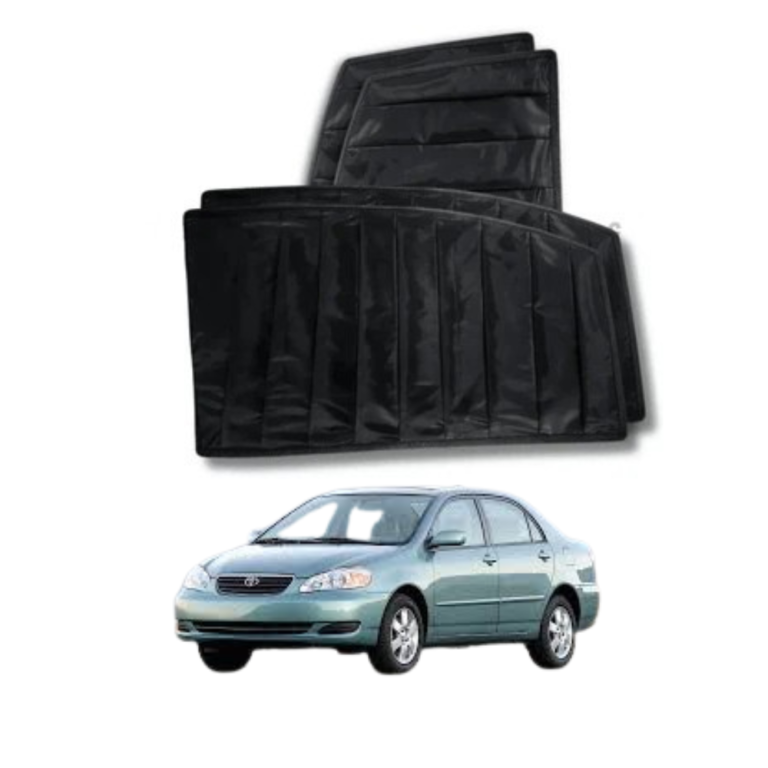 The Toyota Corolla sun shade set black wrinkle is a practical interior accessory created for drivers who want reliable protection from sunlight, better cabin comfort, and improved preservation of interior surfaces during daily vehicle use. This set is designed for Toyota Corolla models and is commonly chosen by owners who need full windshield and window heat protection while maintaining a neat interior appearance. The black wrinkle finish gives the product a clean and practical look while helping reduce visible dust marks and daily handling signs during repeated use. A complete sun shade set is especially useful for vehicles parked in open sunlight because glass surfaces allow strong heat to build quickly inside the cabin, making seats, dashboard areas, steering surfaces, and door trims uncomfortable after only a short period. By covering major glass sections, this accessory helps reduce direct sunlight penetration and supports lower interior heat accumulation. Many Corolla owners choose a full set instead of a single shade because complete coverage offers more balanced protection across front and side interior sections, especially during long daytime parking. The wrinkle-texture material also supports foldability, allowing the shades to be removed, folded, and stored conveniently when not needed. This product offers heat reduction support, interior preservation, glare control, foldable convenience, black wrinkle durability, practical storage ease, daily comfort improvement, multi-window coverage, lightweight handling, and reliable seasonal usefulness for regular vehicle use. People often purchase this product because strong sunlight increases cabin heat quickly, because dashboard surfaces fade over time, because steering areas become uncomfortable in hot weather, because full window coverage improves interior protection, because foldable accessories save storage space, because black wrinkle texture remains practical during repeated handling, because rear and side passenger comfort matters, because interior materials last longer with less sunlight exposure, because affordable accessories improve daily driving comfort, and because complete sets provide better overall value than single-piece sun protection. Many customers also appreciate that this set helps protect interior trim, seat materials, and visible surfaces from long-term sunlight stress without changing the original structure of the vehicle. It is easy to use before parking and simple to remove before driving, making it practical for office use, shopping visits, family travel, and daily commuting. If you want dependable heat protection for your Corolla, you can place your order through our website and reach our WhatsApp support for quick assistance, product confirmation, and a smooth buying experience designed for customer convenience ☀️🚗📲 This sun shade set also provides several practical long-term advantages for Corolla owners who want comfort, interior care, and everyday convenience in changing weather conditions. It helps lower cabin temperature, protects dashboard finish, supports better seat preservation, reduces direct sunlight glare, improves rear passenger comfort, protects door trim areas, helps maintain cleaner interior conditions, supports easier entry after parking, adds practical seasonal value, and improves everyday vehicle usability. Buyers often select this product because parked cars become extremely warm in direct sunlight, because dashboard fading affects resale appearance, because full coverage helps more than partial protection, because wrinkle material is easy to fold repeatedly, because lightweight accessories are simple to carry, because protecting interior surfaces reduces maintenance needs, because passengers appreciate reduced heat when entering the car, because daily commuters need quick practical solutions, because sun shades help preserve vehicle freshness, and because full sets are useful throughout hot seasons. Another major advantage is that this accessory can be used regularly without requiring permanent clips, tools, or interior changes, which makes it convenient for owners who want quick daily installation. Many drivers prefer accessories that can be applied only when needed and removed easily without affecting normal driving visibility. The black wrinkle surface also gives a practical appearance that blends naturally with interior trim while remaining easy to manage during storage. Families often choose full sun shade sets because children and rear passengers benefit from reduced interior heat during daytime travel. Vehicle owners also use this type of product to protect electronic accessories, seat covers, steering covers, and interior decorative items from constant sunlight exposure. The set supports repeated use, flexible storage, practical daily handling, interior heat control, material protection, visual comfort, cabin freshness, affordable maintenance value, seasonal convenience, and long-term usability for Toyota Corolla owners. A complete shade solution helps maintain cabin comfort before every drive and supports a better interior environment throughout warm months. If you are looking for a useful accessory that improves comfort and helps preserve your vehicle interior, our website offers a direct ordering option, while our WhatsApp support remains available for quick product details, customer guidance, and smooth order assistance whenever required
