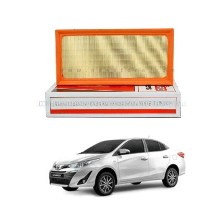 The air filter element by Guard Filter for Toyota Yaris is a highly efficient and reliable engine component designed to ensure that only clean and dust-free air enters the engine system. This filter plays a very important role in maintaining the overall performance, efficiency, and durability of the engine by trapping harmful particles such as dust, dirt, debris, and airborne contaminants that can cause internal damage if allowed to enter the combustion chamber. Built with advanced filtration media, this Guard filter provides an excellent balance between airflow and filtration efficiency, allowing the engine to receive sufficient oxygen for proper fuel combustion while preventing blockage or restriction. Clean airflow is essential for smooth engine operation, better throttle response, and improved fuel economy, and this filter is engineered to support all these functions effectively. The structure of the filter is designed with a strong outer frame that ensures a perfect seal inside the air box, preventing unfiltered air from bypassing the system. Its OEM-style precision design ensures a perfect fit for Toyota Yaris models from 2006 to 2020, allowing easy installation without the need for any modification, cutting, or special tools. This makes it ideal for both professional mechanics and everyday car owners who prefer simple and quick maintenance solutions. The materials used in this air filter are highly durable and resistant to heat, moisture, and pressure, making it suitable for long-term use even in harsh environmental conditions such as dusty roads and high temperatures. Over time, air filters become clogged due to continuous accumulation of dirt and debris, which can reduce engine performance, increase fuel consumption, and lead to rough engine operation. Replacing the old filter with this Guard filter helps restore optimal airflow, improve engine efficiency, and protect critical engine components from wear and damage. This product is widely trusted due to its consistent performance, durability, and cost-effective pricing compared to expensive alternatives. It is lightweight, easy to handle, and designed to deliver long service life with minimal maintenance. Overall, this air filter element is an essential part for maintaining engine cleanliness, improving driving performance, and ensuring long-term reliability of your vehicle. If you want this product, you can easily purchase it from our website, and for a faster and smoother buying experience, you can also contact us directly on WhatsApp where our team is always available to assist you instantly with easy ordering, quick responses, and reliable customer support so you can get your required auto parts delivered without any delay in a simple and trustworthy way. 10 main key points: 1) Designed for Toyota Yaris 2006–2020 models 2) Manufactured by Guard Filter brand 3) High-efficiency filtration media 4) Maintains proper airflow to engine 5) Durable heat-resistant construction 6) Easy installation without tools 7) Strong outer frame for secure fitting 8) Long-lasting performance 9) Improves engine efficiency 10) Cost-effective replacement option. 10 reasons why people buy this product: 1) To improve engine performance 2) To ensure clean air intake 3) To reduce fuel consumption 4) To replace clogged filters 5) To protect engine from contaminants 6) To maintain smooth driving experience 7) To get reliable filtration quality 8) To ensure quick installation 9) To extend engine life 10) To maintain consistent performance. 10 advantages of this product: 1) Enhances fuel efficiency 2) Improves engine acceleration 3) Reduces engine wear and tear 4) Ensures better combustion process 5) Performs well in dusty environments 6) Requires minimal maintenance 7) Offers long service life 8) Maintains stable airflow 9) Supports engine cleanliness 10) Provides reliable performance at an affordable price.