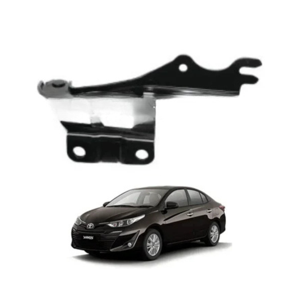 The bonnet hinge assembly for Toyota Yaris is a vital structural component designed to securely connect the bonnet (hood) to the vehicle body while allowing smooth opening and closing movement. This hinge assembly plays an essential role in maintaining proper alignment of the bonnet and ensuring that it opens safely and stays stable during maintenance or inspection of the engine bay. Manufactured from high-quality heavy-duty metal, this hinge is built to withstand repeated use, pressure, and environmental exposure such as heat, moisture, and dust without bending, rusting, or losing its structural strength. Its precision-engineered design ensures a firm and stable connection, preventing misalignment or unwanted movement of the bonnet during driving. Designed according to OEM-style specifications, this bonnet hinge assembly provides a precise fit for Toyota Yaris models from 2006 to 2020, allowing easy installation without modification or complicated adjustments. Over time, original bonnet hinges may become worn, loose, or damaged due to continuous opening and closing, accidental impact, or corrosion, which can lead to improper bonnet alignment, difficulty in opening or closing, or safety concerns. Replacing the damaged hinge with this high-quality component restores proper function and ensures that the bonnet operates smoothly and securely. The hinge mechanism allows controlled movement, reducing strain on the bonnet and preventing sudden drops or instability. This product is widely used by car owners and automotive technicians as a reliable and cost-effective solution to maintain the structural integrity of the bonnet system without replacing the entire hood assembly. Its strong and durable construction ensures long-lasting performance while maintaining consistent alignment and smooth operation. The compact yet robust design makes it easy to handle during installation and ensures dependable performance over time. This bonnet hinge assembly is an essential replacement part that improves safety, convenience, and overall vehicle functionality. If you want this product, you can easily purchase it from our website, and for a faster, smoother, and more convenient buying experience, you can also contact us directly on WhatsApp where our team is always ready to assist you with quick replies, easy ordering, and reliable customer support so you can get your required auto parts without any delay in a simple and trusted way. 10 main key points: 1) Designed for Toyota Yaris 2006–2020 models 2) Bonnet hinge assembly for hood support 3) High-quality heavy-duty metal construction 4) Ensures smooth bonnet opening and closing 5) Maintains proper bonnet alignment 6) OEM-style precise fitting design 7) Resistant to rust and wear 8) Strong and durable structure 9) Easy installation without modification 10) Cost-effective replacement solution. 10 reasons why people buy this product: 1) To replace damaged bonnet hinge 2) To restore smooth bonnet movement 3) To fix alignment issues 4) To improve vehicle safety 5) To prevent bonnet instability 6) To maintain vehicle condition 7) To avoid expensive repairs 8) To get easy installation solution 9) To ensure reliable performance 10) To maintain original vehicle structure. 10 advantages of this product: 1) Provides strong and stable bonnet support 2) Ensures smooth and controlled movement 3) Durable and long-lasting material 4) Resistant to rust and environmental damage 5) Easy and quick installation 6) Works effectively under daily use 7) Requires low maintenance 8) Strong and reliable build quality 9) Improves overall vehicle functionality 10) Offers affordable and practical replacement solution.