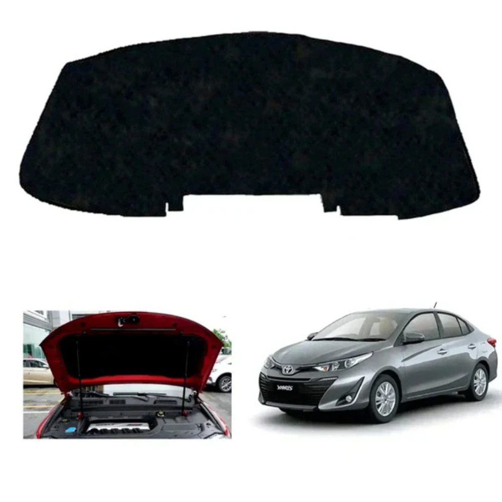 The bonnet hood insulator for Toyota Yaris is an essential engine bay component designed to provide effective heat insulation, noise reduction, and overall protection for the vehicle’s bonnet and engine area. This insulator is installed on the inner side of the hood and acts as a barrier between the engine and the bonnet surface, helping to manage heat generated by the engine during operation. Manufactured from high-quality heat-resistant fiber material combined with a durable outer layer, this hood insulator is engineered to withstand high temperatures without melting, shrinking, or deteriorating over time. It plays a vital role in maintaining engine efficiency by controlling heat dispersion and preventing excessive heat from affecting the bonnet paint or nearby components. In addition to heat protection, this insulator also significantly reduces engine noise by absorbing sound vibrations, resulting in a quieter and more comfortable driving experience. Designed according to OEM-style specifications, this bonnet insulator provides a precise fit for Toyota Yaris models from 2006 to 2020, ensuring easy installation without the need for modification or special tools. Over time, original hood insulators may become worn out, torn, or damaged due to heat exposure, moisture, or aging, which can lead to increased engine noise and reduced thermal protection. Replacing the old insulator with this high-quality product restores proper insulation performance and enhances the overall condition of the engine bay. The lightweight yet strong construction allows easy handling during installation while ensuring long-lasting durability. It also helps protect the bonnet paint from heat damage, preventing discoloration or fading over time. This product is widely used by car owners and automotive technicians as a reliable and cost-effective solution to improve engine bay insulation and maintain vehicle comfort. It contributes to better engine temperature management, improved noise control, and overall vehicle performance, making it an important replacement part for long-term maintenance and care. If you want this product, you can easily purchase it from our website, and for a faster, smoother, and more convenient buying experience, you can also contact us directly on WhatsApp where our team is always ready to assist you with quick replies, easy ordering, and reliable customer support so you can get your required auto parts without any delay in a simple and trusted way. 10 main key points: 1) Designed for Toyota Yaris 2006–2020 models 2) Bonnet hood insulator for engine heat protection 3) High-quality heat-resistant fiber material 4) Reduces engine noise effectively 5) Protects bonnet paint from heat damage 6) OEM-style precise fitting design 7) Lightweight and durable construction 8) Easy installation without modification 9) Improves engine bay insulation 10) Cost-effective replacement solution. 10 reasons why people buy this product: 1) To replace damaged hood insulator 2) To reduce engine noise 3) To protect bonnet from heat 4) To improve driving comfort 5) To maintain engine bay condition 6) To prevent paint damage 7) To restore original insulation performance 8) To get easy installation solution 9) To enhance vehicle maintenance 10) To improve long-term reliability. 10 advantages of this product: 1) Provides effective heat insulation 2) Reduces engine noise significantly 3) Protects bonnet from heat-related damage 4) Durable and long-lasting material 5) Easy and quick installation 6) Works effectively under high temperature conditions 7) Requires low maintenance 8) Strong and reliable construction 9) Improves overall driving comfort 10) Offers affordable and practical replacement solution.