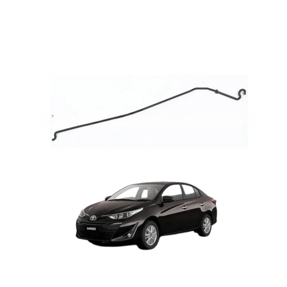 The bonnet hood support rod for Toyota Yaris is a fundamental component designed to safely hold the bonnet in an open position during engine inspection, maintenance, or repair work. This rod acts as a manual support mechanism that keeps the hood stable and prevents it from accidentally falling, ensuring safety for both the user and the vehicle. Manufactured from high-quality heavy-duty metal, this support rod is engineered to provide strong and reliable performance under repeated use and varying environmental conditions. Its sturdy construction allows it to تحمل the weight of the bonnet without bending or losing shape, while its smooth surface finish helps resist rust, corrosion, and wear caused by exposure to heat, moisture, and dust. Designed according to OEM-style specifications, this bonnet rod offers a precise fit for Toyota Yaris models from 2006 to 2020, ensuring easy installation without modification or complex adjustments. The rod is shaped to fit perfectly into its designated slots, allowing quick positioning when opening the hood and secure placement when stored in its clip. Over time, original bonnet rods may become bent, loose, or damaged due to mishandling or prolonged use, which can compromise safety and make it difficult to keep the hood open properly. Replacing the worn rod with this high-quality component restores stability and ensures a secure and hassle-free maintenance experience. This support rod is widely used by vehicle owners and automotive technicians as a simple yet essential solution to maintain safe working conditions in the engine bay. Its lightweight yet strong design allows easy handling while ensuring long-term durability and consistent performance. This bonnet hood support rod is an important replacement part that enhances convenience, safety, and overall vehicle usability, making it a reliable addition for maintaining your car in proper condition. If you want this product, you can easily purchase it from our website, and for a quicker and more convenient buying experience, you can also connect with us directly on WhatsApp where our team is always ready to assist you with fast replies, smooth order processing, and dependable support so you can receive your required auto parts without any delay in an easy and trusted way. 10 main key points: 1) Designed for Toyota Yaris 2006–2020 models 2) Bonnet hood support rod 3) High-quality heavy-duty metal construction 4) Provides stable bonnet support 5) Prevents accidental hood closure 6) OEM-style precise fitting design 7) Rust and corrosion resistant 8) Easy installation and usage 9) Strong and durable build 10) Cost-effective replacement solution. 10 reasons why people buy this product: 1) To replace bent or damaged rod 2) To ensure safe bonnet support 3) To improve maintenance convenience 4) To prevent accidental bonnet fall 5) To maintain vehicle safety 6) To restore original functionality 7) To avoid inconvenience during repairs 8) To get easy installation solution 9) To maintain vehicle condition 10) To ensure long-term reliability. 10 advantages of this product: 1) Provides strong and secure bonnet holding 2) Enhances safety during engine work 3) Durable and long-lasting material 4) Easy and quick installation 5) Works effectively under daily use 6) Requires low maintenance 7) Strong and reliable construction 8) Lightweight yet sturdy design 9) Improves overall vehicle usability 10) Offers affordable and practical replacement solution.