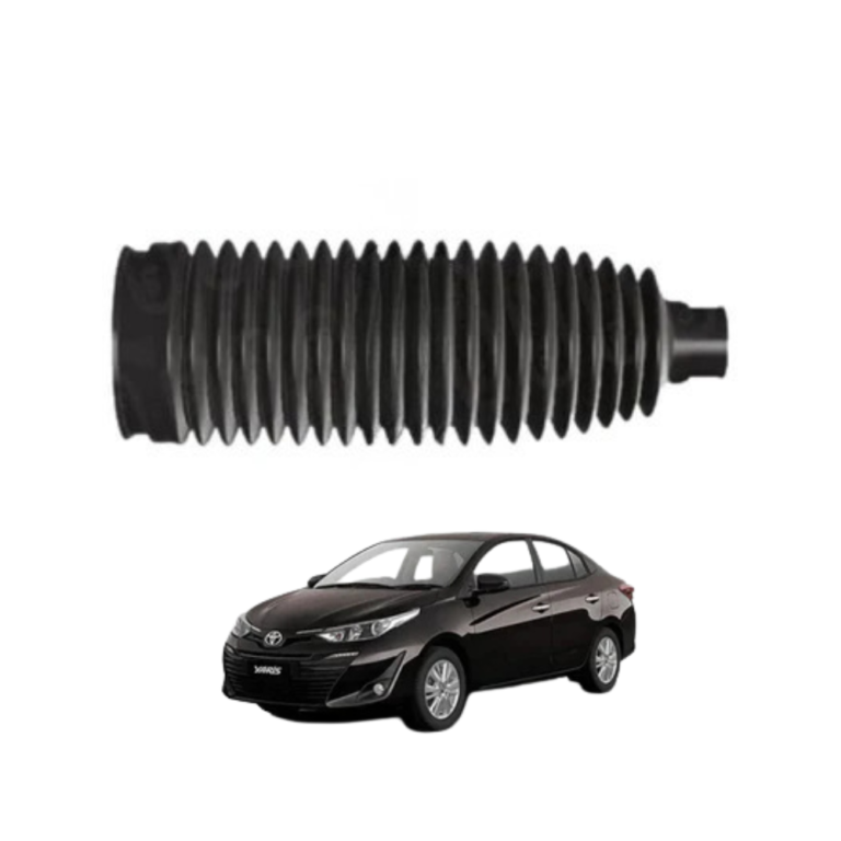 The steering rack end boot for Toyota Yaris is an essential protective component of the vehicle’s steering system designed to cover and safeguard the steering rack ends from dust, dirt, water, and other harmful contaminants. This rubber boot acts as a flexible protective shield that ensures the internal steering rack components remain clean and properly lubricated, preventing premature wear and damage. Manufactured from high-quality durable rubber material, this steering rack boot is engineered to withstand extreme driving conditions, including heat, moisture, road debris, and continuous movement without cracking, tearing, or losing flexibility over time. Its elastic and strong construction allows it to expand and contract smoothly with steering movement, maintaining full protection while ensuring uninterrupted steering performance. Designed according to OEM-style specifications, this steering rack end boot provides a precise fit for Toyota Yaris models from 2006 to 2020, allowing easy installation without modification or special tools. The boot fits securely over the steering rack end and works in combination with clamps to maintain a sealed and protected environment inside the steering system. Over time, original boots may become damaged, cracked, or torn due to aging, road conditions, or exposure to heat and chemicals, which can allow dust and moisture to enter the steering rack, leading to corrosion, noise, or steering failure. Replacing the damaged boot with this high-quality component restores proper protection and ensures smooth steering operation. This product is widely used by automotive technicians and car owners as a reliable and cost-effective solution to maintain steering system health without replacing the entire rack assembly. Its lightweight and flexible design makes installation quick and easy while ensuring long-term durability and consistent performance. This steering rack end boot is a vital maintenance component that enhances steering protection, improves vehicle safety, and ensures smooth and stable driving control under all conditions. If you want this product, you can easily purchase it from our website, and for a faster, smoother, and more convenient buying experience, you can also contact us directly on WhatsApp where our team is always ready to assist you with quick replies, easy ordering, and reliable customer support so you can get your required auto parts without any delay in a simple and trusted way. 10 main key points: 1) Designed for Toyota Yaris 2006–2020 models 2) Steering rack end protective rubber boot 3) High-quality durable rubber material 4) Protects steering rack from dust and dirt 5) Flexible and elastic design for movement 6) OEM-style precise fitting design 7) Resistant to heat, moisture, and wear 8) Easy installation without modification 9) Strong and long-lasting construction 10) Cost-effective replacement solution. 10 reasons why people buy this product: 1) To replace cracked or damaged boots 2) To protect steering rack system 3) To prevent dust and water entry 4) To maintain smooth steering performance 5) To avoid corrosion inside steering system 6) To improve vehicle safety 7) To restore proper protection function 8) To get easy installation solution 9) To maintain vehicle condition 10) To ensure long-term reliability. 10 advantages of this product: 1) Provides complete dust and dirt protection 2) Extends steering rack life 3) Maintains smooth steering performance 4) Durable and flexible material 5) Easy and quick installation process 6) Works effectively under all weather conditions 7) Requires low maintenance 8) Strong and reliable design 9) Improves steering safety and control 10) Offers affordable and practical replacement solution.