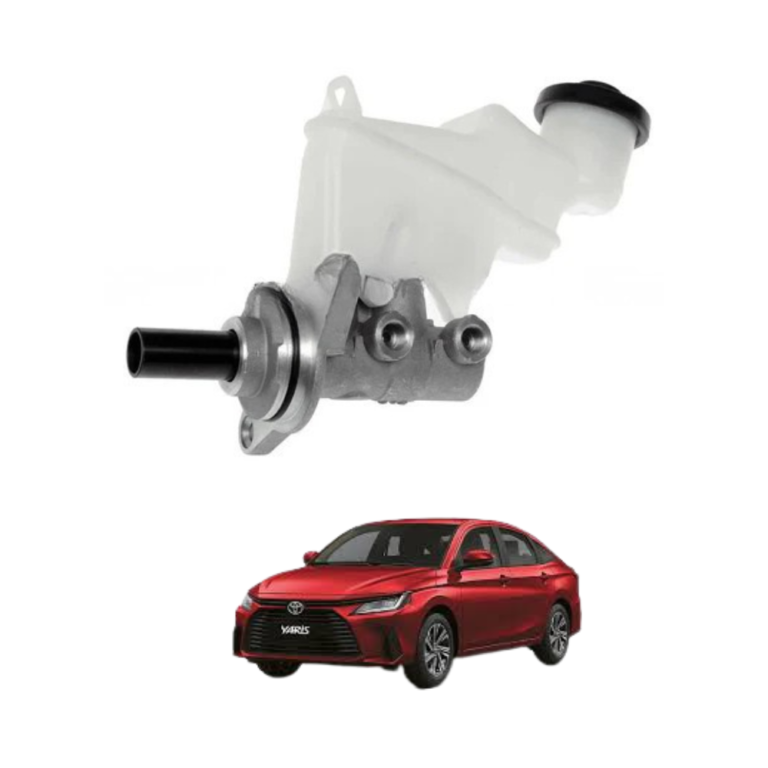 The Toyota Yaris brake master cylinder assembly is a vital braking system component designed to deliver smooth, reliable, and controlled brake pressure for safe driving performance. Specifically engineered for the Toyota Yaris, this brake master cylinder assembly is manufactured using high-quality metal and precision-engineered internal components to ensure durability, efficient hydraulic pressure distribution, and long-term performance under daily driving conditions. The brake master cylinder is considered one of the most important parts of the braking system because it converts the force applied on the brake pedal into hydraulic pressure, which is then distributed to the brake calipers or wheel cylinders to activate the braking mechanism. A properly functioning master cylinder ensures responsive braking, stable pedal feel, and safe vehicle control during normal driving as well as emergency braking situations. Over time, original master cylinders can wear out due to internal seal damage, fluid contamination, corrosion, or continuous usage, which may result in reduced brake pressure, soft pedal feel, brake fluid leakage, or inconsistent braking performance. This replacement brake master cylinder assembly is designed according to factory specifications, ensuring accurate compatibility and proper fitment without requiring modifications. Its precision-machined internal system supports consistent hydraulic flow, improving braking response and maintaining balanced brake pressure across the system. The durable housing construction helps resist heat, pressure, and corrosion, ensuring long-lasting reliability even in demanding driving conditions. In addition to restoring braking performance, this assembly contributes to safer driving by improving pedal responsiveness and maintaining stable brake operation. Whether your vehicle requires replacement due to wear or you are performing preventive maintenance, this brake master cylinder assembly provides a dependable and cost-effective solution that supports both safety and driving confidence. This brake master cylinder assembly is an ideal choice for vehicle owners, professional mechanics, and automotive enthusiasts who prioritize reliable braking performance and vehicle safety. It helps restore smooth brake operation, improves braking control, and supports better vehicle handling during everyday driving conditions. The installation process is suitable for workshops and trained technicians, allowing efficient replacement and proper integration with the vehicle’s braking system. Its durable construction ensures long-term performance under regular use, making it a trusted maintenance component for maintaining braking reliability. If you are interested in purchasing this product, you can place your order through our website and contact us on WhatsApp where our team is always ready to assist you quickly with product details, stock availability, and a smooth and customer-friendly buying experience tailored to your convenience. Key points include high-quality brake master cylinder construction, exact compatibility with Toyota Yaris models, precision hydraulic pressure control, durable metal housing, reliable brake pedal response, efficient brake fluid distribution, resistant to heat and corrosion, long-lasting performance, factory-standard fit and function, and dependable braking operation, while reasons people buy this product include replacement of worn or leaking master cylinders, need for improved braking performance, preference for reliable quality parts, affordable maintenance solution, easy online availability, guaranteed compatibility, restoration of smooth brake operation, trusted braking reliability, convenience of complete assembly purchase, and better overall vehicle safety, and advantages include improved braking efficiency, stable hydraulic pressure distribution, enhanced pedal response, safer vehicle control during emergency braking, long-lasting durability under daily use, resistance to corrosion and fluid leakage, restoration of original braking performance, dependable operation in different driving conditions, reduced risk of brake failure, and overall improved confidence and comfort while driving.