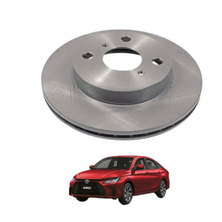 The Toyota Yaris front wheel brake rotor is a high-quality braking system component designed to provide smooth, stable, and reliable stopping performance for everyday driving conditions. Specifically engineered for the Toyota Yaris, this front brake rotor is manufactured using durable high-strength metal and precision-machined surfaces to ensure proper heat dissipation, balanced braking response, and long-lasting durability. Brake rotors play a critical role in the vehicle’s braking system because they work together with the brake pads to create the friction necessary to slow down and stop the vehicle safely. During braking, the brake pads press against the rotating rotor surface, generating controlled friction that reduces wheel speed and brings the vehicle to a stop. Over time, brake rotors can wear down due to continuous friction, heat buildup, and harsh driving conditions, which may lead to uneven braking, vibration, reduced stopping performance, or unwanted brake noise if replacement is delayed. This front wheel brake rotor is designed according to factory fitment standards, ensuring accurate compatibility and easy installation without modifications. Its precision-balanced construction helps maintain smooth wheel rotation while reducing brake vibration and improving pedal feel. The durable metal composition supports excellent heat resistance, helping reduce the risk of brake fade during repeated braking or long-distance driving. In addition to restoring braking performance, this rotor also contributes to better overall driving safety by supporting stable and responsive braking in different road and weather conditions. The carefully machined braking surface helps promote even brake pad contact, improving brake efficiency and extending the service life of related braking components. Whether replacing worn rotors or performing regular brake maintenance, this front wheel brake rotor provides a dependable and cost-effective solution for maintaining safe and confident vehicle operation. This front brake rotor is an ideal choice for vehicle owners, professional mechanics, and automotive enthusiasts who prioritize dependable braking performance and long-term vehicle safety. It helps improve stopping efficiency, supports smoother brake operation, and enhances overall driving control during daily use and emergency braking situations. The installation process is suitable for workshops and trained technicians, allowing convenient replacement and proper integration with the vehicle’s braking system. Its durable construction ensures long-lasting reliability under regular driving conditions, making it a trusted maintenance component for ongoing brake system care. If you are interested in purchasing this product, you can place your order through our website and contact us on WhatsApp where our team is always ready to assist you quickly with product details, stock availability, and a smooth and customer-friendly buying experience tailored to your convenience. Key points include durable high-strength metal construction, exact compatibility with Toyota Yaris models, precision-machined braking surface, reliable stopping performance, smooth brake operation, balanced rotor design, heat-resistant construction, long-lasting durability, factory-standard fit and function, and dependable everyday braking support, while reasons people buy this product include replacement of worn brake rotors, need for improved braking performance, preference for reliable brake components, affordable maintenance solution, easy online availability, guaranteed compatibility, restoration of smooth braking operation, trusted braking reliability, convenience of direct-fit replacement, and better overall vehicle safety, and advantages include improved braking efficiency, smoother stopping response, enhanced vehicle control during braking, long-lasting durability under daily use, reduced brake vibration and noise, better heat dissipation, protection against uneven brake pad wear, dependable braking in different weather conditions, restoration of original braking performance, and overall improved driving confidence and safety.