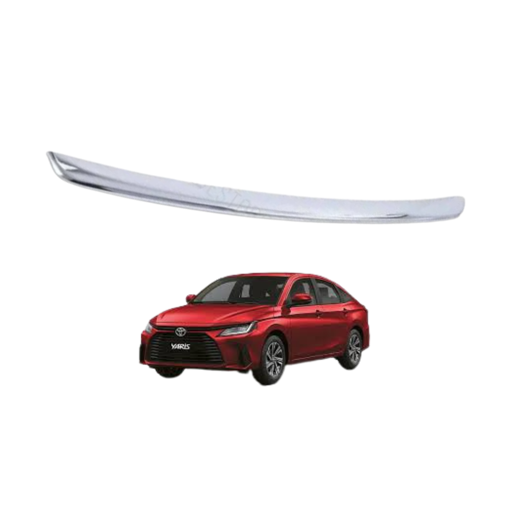 The Toyota Yaris lower bumper chrome tip is a stylish and durable exterior accessory designed to enhance the appearance of the vehicle while adding a refined and premium touch to the rear or lower bumper area. Specifically engineered for the Toyota Yaris, this lower bumper chrome tip is manufactured using high-quality automotive materials with a polished chrome finish that provides durability, resistance to corrosion, and long-lasting shine under daily driving conditions. Exterior chrome accessories are widely appreciated for their ability to improve the visual appeal of a vehicle by creating a cleaner, more elegant, and sporty appearance without affecting the original structure of the car. The lower bumper chrome tip is designed to blend smoothly with the existing bumper lines, helping the vehicle achieve a more modern and factory-style finish while enhancing overall road presence. Over time, original bumper trims can become faded, scratched, or damaged due to weather exposure, dust, moisture, and road conditions, which may reduce the visual quality of the vehicle. This replacement or upgrade accessory is designed according to factory fitment standards, ensuring proper compatibility and straightforward installation without requiring major modifications. Its precision-crafted shape allows secure placement and proper alignment with the lower bumper area, creating a balanced and professional appearance. The chrome-coated surface is designed to resist rust, discoloration, and environmental wear, helping maintain its glossy finish for an extended period of time. In addition to enhancing appearance, the chrome tip also adds a protective decorative layer that helps minimize the visibility of minor scratches and surface imperfections around the bumper section. Its lightweight yet durable construction ensures long-term reliability while maintaining the sleek styling of the vehicle. Whether replacing worn trim pieces or upgrading the overall look of the vehicle, this lower bumper chrome tip offers a practical and cost-effective solution for improving the exterior presentation and maintaining a premium automotive appearance. This lower bumper chrome tip is an excellent choice for vehicle owners, car detailers, and automotive enthusiasts who value stylish exterior upgrades and clean factory-style aesthetics. It helps improve the visual appeal of the vehicle, enhances bumper styling, and gives the car a more polished and attractive appearance for everyday driving or display purposes. The installation process is simple and convenient, allowing users to fit the accessory easily without requiring extensive tools or body modifications, saving both time and installation cost. Its durable construction ensures long-lasting shine and dependable performance under different weather conditions, making it a trusted accessory for ongoing vehicle care and customization. If you are planning to purchase this product, you can place your order through our website and contact us on WhatsApp where our team is always ready to assist you quickly with product details, stock availability, and a smooth and customer-friendly buying experience tailored to your convenience. Key points include durable chrome-finish construction, exact compatibility with Toyota Yaris models, stylish lower bumper enhancement, corrosion-resistant surface, lightweight yet strong design, factory-style appearance, easy installation process, weather-resistant durability, long-lasting polished finish, and reliable everyday exterior styling support, while reasons people buy this product include upgrading vehicle appearance, replacement of faded or damaged trim, preference for premium exterior styling, affordable customization solution, easy online availability, guaranteed compatibility, restoration of factory-style aesthetics, trusted accessory durability, convenience of direct-fit installation, and better overall vehicle presentation, and advantages include improved exterior appearance, enhanced lower bumper styling, long-lasting chrome shine, resistance to rust and discoloration, dependable durability under daily use, improved road presence, support for maintaining vehicle resale value, restoration of clean exterior finish, easy maintenance and cleaning, and overall improved driving satisfaction and visual appeal.