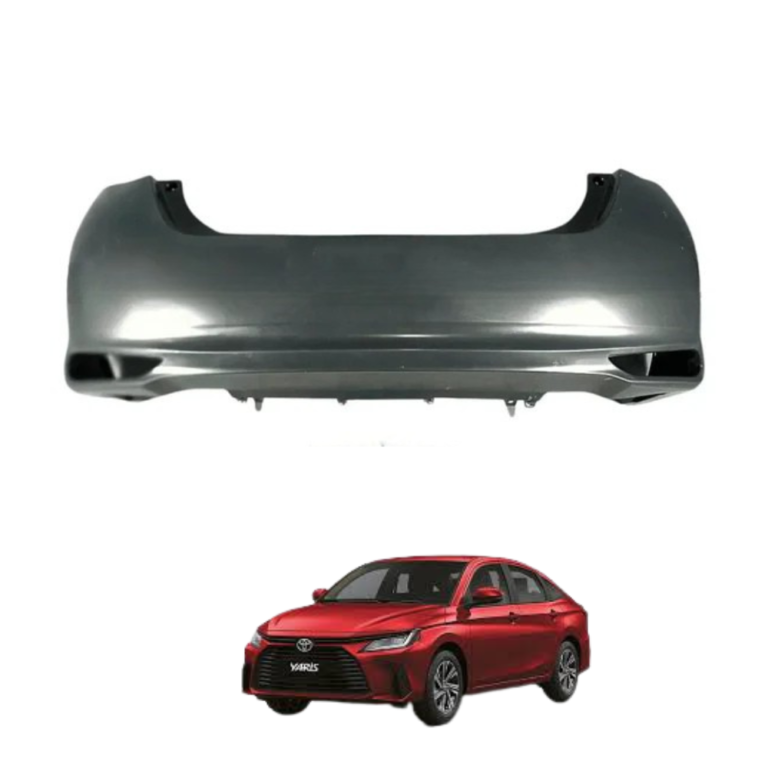 The Toyota Yaris rear bumper assembly is a durable and high-quality exterior body component designed to provide protection, structural support, and an improved appearance for the rear section of the vehicle. Specifically engineered for the Toyota Yaris, this rear bumper assembly is manufactured using strong automotive-grade materials that offer excellent resistance to impact, weather exposure, heat, and daily road conditions. The rear bumper is an important safety and styling component because it helps absorb minor impacts during parking or low-speed collisions while also enhancing the overall look and aerodynamic design of the vehicle. A properly fitted rear bumper assembly contributes to maintaining the original appearance of the car and helps protect rear body panels and internal mounting sections from unnecessary damage. Over time, original bumpers may become cracked, scratched, faded, or damaged due to accidents, road debris, and environmental exposure, which can negatively affect both the appearance and safety of the vehicle. This replacement rear bumper assembly is designed according to factory fitment standards, ensuring accurate compatibility and easy installation without requiring major modifications. Its precision-molded structure supports secure mounting and proper alignment with the vehicle body, helping restore the original factory-style finish and balanced rear-end appearance. The durable construction helps resist cracking, fading, and deformation, ensuring long-lasting performance under everyday driving conditions. In addition to improving vehicle appearance, the bumper assembly also supports safer vehicle operation by helping minimize damage during minor impacts and maintaining structural stability at the rear section of the car. Its smooth surface design allows convenient preparation for paint matching if required, making it suitable for restoration and replacement projects. Whether replacing a damaged bumper or upgrading the exterior condition of the vehicle, this rear bumper assembly provides a practical and cost-effective solution for maintaining the appearance, protection, and value of your Toyota Yaris. This rear bumper assembly is an excellent choice for vehicle owners, professional workshops, and automotive enthusiasts who value exterior protection, reliable fitment, and factory-style vehicle appearance. It helps restore the clean and balanced rear design of the vehicle, improves overall visual appeal, and supports better protection against minor rear-end impacts and parking damage. The installation process is suitable for workshops and trained technicians, allowing proper alignment and secure fitting for long-term performance. Its durable construction ensures dependable use under regular driving conditions, making it a trusted replacement component for vehicle body maintenance and restoration work. If you are interested in purchasing this product, you can place your order through our website and contact us on WhatsApp where our team is always ready to assist you quickly with product details, stock availability, and a smooth and customer-friendly buying experience tailored to your convenience. Key points include durable automotive-grade bumper construction, exact compatibility with Toyota Yaris models, strong impact-resistant design, factory-style rear appearance, precision-molded structure, easy installation compatibility, weather-resistant material quality, smooth surface finish, long-lasting durability, and reliable everyday exterior protection, while reasons people buy this product include replacement of damaged or cracked bumpers, need for improved vehicle appearance, preference for reliable body components, affordable exterior restoration solution, easy online availability, guaranteed compatibility, restoration of original rear-end styling, trusted product durability, convenience of direct-fit replacement, and better overall vehicle maintenance, and advantages include improved rear-end protection, enhanced vehicle appearance, long-lasting durability under daily use, resistance to fading and cracking, proper rear body alignment, dependable performance in different weather conditions, support for maintaining vehicle resale value, restoration of factory-style exterior design, reduced risk of further rear body damage, and overall improved vehicle presentation and driving confidence.