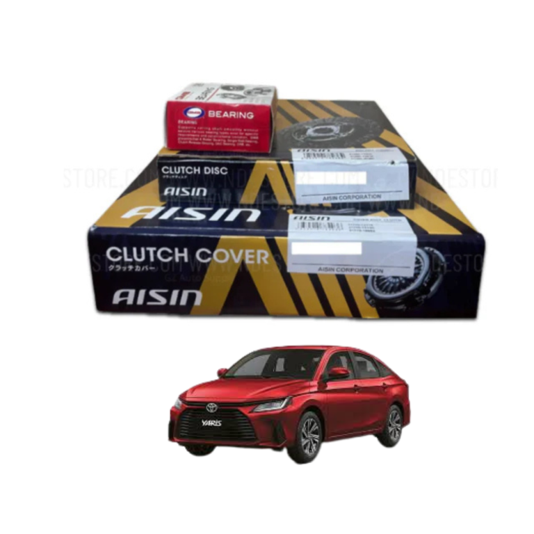 The Toyota Yaris 1.3 2005–2023 AISIN Clutch Pressure Set is a premium-quality transmission component designed to provide smooth clutch engagement, efficient power transfer, and dependable long-term performance for Toyota Yaris 1.3-liter models manufactured between 2005 and 2023. Manufactured by AISIN, a globally recognized automotive parts supplier known for precision engineering and reliability, this clutch pressure set is engineered to meet high standards of durability, performance, and fitment. The pressure plate plays a vital role within the clutch system by applying the necessary clamping force to the clutch disc, ensuring effective transmission of engine power to the gearbox while allowing smooth gear changes during driving. A properly functioning clutch pressure plate contributes significantly to vehicle performance, driving comfort, transmission efficiency, and overall reliability. Over time, pressure plates may experience wear due to heat, friction, heavy traffic conditions, frequent gear shifting, and normal vehicle operation. Symptoms of a worn pressure plate may include clutch slipping, hard gear engagement, vibration, inconsistent clutch feel, reduced acceleration response, and transmission performance issues. Replacing worn clutch components with a high-quality AISIN pressure set helps restore factory-level performance and driving confidence. This replacement pressure plate assembly is manufactured using durable automotive-grade materials designed to withstand high temperatures, continuous pressure, vibration, and demanding driving environments. The precision-balanced design helps ensure even pressure distribution across the clutch disc, promoting smooth clutch operation and reducing unnecessary wear on related drivetrain components. Its robust construction supports long service life while maintaining reliable performance under city driving, highway travel, commercial use, and extended-distance journeys. Designed according to factory-style specifications, this AISIN clutch pressure set offers dependable compatibility and secure installation for Toyota Yaris 1.3 models. The carefully engineered diaphragm spring mechanism contributes to smooth pedal feel, consistent engagement, and improved transmission response. Whether used during a complete clutch overhaul, transmission repair, preventive maintenance service, or vehicle restoration project, this pressure plate assembly provides a practical and cost-effective solution for maintaining transmission performance. Professional mechanics, automotive workshops, fleet operators, and vehicle owners appreciate the value of installing trusted clutch components that deliver dependable operation and long-term reliability. The high-quality manufacturing standards associated with AISIN help ensure that this clutch pressure set performs consistently under varying operating conditions while supporting smooth vehicle operation. Proper clutch function contributes directly to driving comfort, fuel efficiency, vehicle control, and transmission longevity. This replacement pressure plate helps restore optimal clutch system performance while reducing stress on other transmission components. Suitable for daily commuters, family vehicles, commercial applications, and enthusiast-maintained cars, it delivers dependable service and excellent value. The durable construction, precision engineering, and proven performance make this AISIN clutch pressure set a trusted replacement choice for Toyota Yaris owners seeking quality, reliability, and long-term durability. By maintaining consistent clutch pressure and supporting efficient power transfer, this component helps preserve the original driving characteristics of the vehicle while enhancing overall transmission performance. Its reliable operation contributes to smoother gear changes, better vehicle control, and increased driver confidence throughout years of regular use. This Toyota Yaris 1.3 2005–2023 AISIN Clutch Pressure Set is an excellent choice for drivers, mechanics, automotive workshops, fleet maintenance providers, and transmission specialists looking for dependable clutch system performance and premium-quality replacement parts. Installing a new pressure plate assembly helps restore smooth clutch engagement, improve transmission responsiveness, and support long-term drivetrain reliability. If you would like to purchase this product, you can easily place your order through our website and contact our WhatsApp support team for stock confirmation, compatibility assistance, technical guidance, and professional customer service. Discover a convenient way to shop for quality automotive parts by ordering online and connecting with our WhatsApp representatives for fast responses, expert support, and a smooth purchasing experience. Key points include compatibility with Toyota Yaris 1.3 models from 2005–2023, genuine AISIN quality standards, durable pressure plate construction, factory-style fitment, precision-balanced design, smooth clutch engagement support, high-temperature resistance, reliable power transfer performance, long service life, and dependable transmission operation. People buy this product because it replaces worn pressure plates, restores clutch system performance, improves gear shifting quality, enhances acceleration response, supports transmission repairs, provides trusted AISIN reliability, offers long-lasting durability, improves driving comfort, helps maintain vehicle value, and delivers cost-effective maintenance benefits. Advantages include smoother clutch engagement, improved transmission efficiency, enhanced driving comfort, reliable engine power transfer, durable construction for extended service life, resistance to heat and wear, reduced clutch slippage, support for professional-quality repairs, improved vehicle control, and overall enhancement of vehicle reliability, performance, comfort, and ownership satisfaction. This AISIN clutch pressure set combines precision engineering, durability, reliability, smooth operation, efficient performance, and long-term value while helping maintain the transmission functionality, driving quality, responsiveness, and dependable operation of your Toyota Yaris 1.3 for many years of confident and comfortable driving.