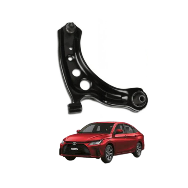 The Toyota Yaris 2005–2023 Front Left Control Arm Assembly is a high-quality suspension component designed to provide stability, precise wheel alignment, smooth handling, and dependable driving performance for Toyota Yaris models manufactured between 2005 and 2023. As one of the most important parts of the front suspension system, the control arm connects the vehicle chassis to the steering knuckle and wheel assembly, allowing controlled suspension movement while maintaining proper wheel positioning during driving. This front left control arm assembly is engineered using durable automotive-grade steel and high-quality bushings to ensure long-lasting performance under a wide range of driving conditions. Whether navigating city streets, highways, uneven roads, or long-distance journeys, a properly functioning control arm contributes significantly to vehicle stability, steering response, ride comfort, and overall safety. Over time, original control arms may experience wear due to road impacts, potholes, continuous suspension movement, environmental exposure, and daily vehicle operation. Common signs of a worn control arm include uneven tire wear, suspension noise, steering vibration, reduced handling precision, wheel alignment issues, and compromised driving comfort. Replacing a damaged control arm assembly helps restore suspension integrity and ensures smooth vehicle operation. Manufactured according to factory-style specifications, this replacement front left control arm assembly provides dependable compatibility and accurate fitment for Toyota Yaris vehicles. The precision-engineered design helps maintain proper wheel geometry while supporting stable suspension movement and reliable steering control. High-quality bushings help absorb vibration and road shock, contributing to a smoother and more comfortable driving experience. The durable steel construction is designed to resist corrosion, impact stress, and environmental wear, ensuring reliable long-term operation. Suitable for daily commuters, family vehicles, commercial applications, fleet maintenance, and automotive restoration projects, this control arm assembly offers dependable performance and excellent durability. Automotive technicians and vehicle owners understand the importance of maintaining suspension system components to preserve vehicle safety and handling characteristics. This replacement control arm helps restore factory-level suspension performance while supporting proper tire contact with the road surface. The strong construction and precise engineering help reduce unwanted movement within the suspension system and contribute to improved steering accuracy. Whether used for suspension repairs, accident restoration, routine maintenance, or complete front-end rebuilds, this control arm assembly provides a practical and cost-effective solution for maintaining vehicle reliability. The combination of robust materials, factory-style fitment, and dependable performance makes this suspension component an excellent replacement choice for Toyota Yaris owners seeking quality, safety, and long-term value. By restoring proper suspension operation and wheel alignment characteristics, this control arm assembly helps improve driving confidence, ride comfort, and vehicle control. Designed for durability and consistent performance, it supports safe and comfortable driving under various road conditions while preserving the original handling characteristics of the Toyota Yaris. This Toyota Yaris 2005–2023 Front Left Control Arm Assembly is an ideal replacement part for drivers, mechanics, suspension specialists, automotive workshops, and fleet maintenance providers who require reliable suspension performance and durable replacement components. Installing a new control arm assembly helps restore steering precision, improve ride quality, reduce suspension noise, and support proper wheel alignment for enhanced vehicle safety and performance. If you would like to purchase this product, you can conveniently place your order through our website and contact our WhatsApp support team for stock availability, compatibility confirmation, technical assistance, and professional customer service. Experience hassle-free online shopping and connect with our WhatsApp representatives for expert guidance and fast support tailored to your automotive needs. Key points include compatibility with Toyota Yaris 2005–2023 models, front left suspension application, durable steel construction, factory-style fitment, precision-engineered design, high-quality suspension bushings, improved steering response, reliable wheel alignment support, corrosion-resistant durability, and long service life. People buy this product because it replaces worn suspension components, restores vehicle stability, improves steering control, eliminates suspension noise, supports wheel alignment correction, enhances driving comfort, provides dependable compatibility, delivers long-term durability, improves road handling, and helps maintain vehicle safety. Advantages include improved suspension performance, enhanced steering accuracy, smoother ride quality, better vehicle stability, reduced vibration and noise, durable construction for extended lifespan, resistance to corrosion and wear, support for professional-quality repairs, improved tire wear characteristics, and overall enhancement of vehicle safety, reliability, handling performance, and ownership satisfaction. This front left control arm assembly combines durability, precision engineering, strength, reliability, suspension efficiency, and long-term value while helping maintain the handling, stability, comfort, and dependable operation of your Toyota Yaris for many years of safe and confident driving.