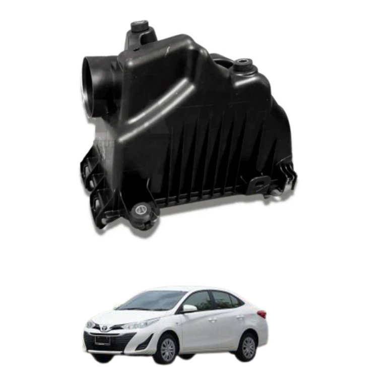 The Toyota Yaris 2006–2023 air cleaner box assembly is an essential engine intake system component designed to house and protect the engine air filter while ensuring a consistent supply of clean air to the engine. Specifically engineered for Toyota Yaris models manufactured between 2006 and 2023, this air cleaner box assembly is produced using high-quality automotive-grade materials that provide excellent durability, structural strength, and long-term reliability under daily driving conditions. The air cleaner box plays a vital role in maintaining engine performance because it serves as the protective enclosure for the air filter and helps direct clean airflow into the engine intake system. A properly functioning air cleaner box helps prevent dust, dirt, road debris, moisture, and other contaminants from entering the engine, which contributes to smoother engine operation, improved combustion efficiency, and reduced wear on internal engine components. Over time, original air cleaner housings may become cracked, damaged, warped, or affected by heat, vibration, impact, and environmental exposure. A damaged air cleaner box can lead to unfiltered air entering the engine, reduced filtration efficiency, airflow disturbances, increased engine wear, and decreased performance. This replacement air cleaner box assembly is designed according to factory fitment standards to ensure accurate compatibility and dependable operation while maintaining original vehicle functionality. Its precision-engineered construction supports proper airflow management and secure air filter placement, helping preserve engine efficiency and long-term reliability. The durable housing material is engineered to withstand engine bay temperatures, vibration, moisture, dust exposure, and regular operating conditions. In addition to protecting the air filter, the air cleaner box helps maintain stable airflow characteristics that contribute to efficient fuel combustion and overall engine performance. The sturdy construction supports reliable sealing and proper integration with connected intake components, helping maintain the effectiveness of the engine air intake system. Whether replacing a damaged housing, restoring intake system integrity, or carrying out preventive maintenance, this Toyota Yaris air cleaner box assembly provides a practical and cost-effective solution for maintaining engine protection and dependable vehicle performance. Proper air filtration is essential for preserving engine health because clean air supports efficient combustion and helps reduce contamination of critical engine components. By maintaining secure air filter housing and controlled airflow, this air cleaner box contributes to smoother operation, improved reliability, and long-term engine durability. Its factory-style design allows dependable fitment while preserving the original engineering standards of the vehicle. Suitable for daily drivers, family vehicles, fleet operations, commercial applications, and restoration projects, this replacement air cleaner box assembly helps support consistent engine performance and long-term ownership satisfaction. This Toyota Yaris air cleaner box assembly is an excellent choice for vehicle owners, mechanics, workshops, maintenance professionals, and automotive enthusiasts who value dependable engine protection and factory-style vehicle operation. The installation process is designed for accurate fitment and convenient replacement without requiring major modifications, helping reduce maintenance time and service costs. Its durable construction ensures reliable performance under everyday driving conditions, making it a trusted replacement component for long-term vehicle care. If you would like to purchase this product, you can easily place your order through our website and contact our WhatsApp support team for product details, stock confirmation, expert guidance, and a smooth purchasing experience designed around customer convenience. Upgrade your vehicle maintenance with confidence by ordering online and connecting with our WhatsApp representatives for fast support and professional assistance whenever needed. Key points include high-quality automotive-grade construction, exact compatibility with Toyota Yaris models, secure air filter housing support, proper airflow management, factory-style fitment, durable heat-resistant material, protection against dust and contaminants, easy installation process, dependable long-term operation, and support for efficient engine performance. People buy this product because it replaces damaged air cleaner housings, restores proper intake system functionality, supports engine protection, improves airflow management, offers an affordable maintenance solution, provides dependable compatibility, maintains factory-style performance, delivers trusted durability, simplifies maintenance procedures, and contributes to long-term engine reliability. Advantages include improved air filtration system performance, secure air filter housing operation, reduced risk of contaminant entry, enhanced engine protection, long-lasting durability under daily use, resistance to heat and environmental exposure, dependable performance in different driving conditions, support for efficient combustion, easy maintenance and replacement, and overall improved vehicle reliability, engine efficiency, and ownership satisfaction. This replacement air cleaner box assembly is a valuable investment for maintaining the performance, durability, and dependable operation of your Toyota Yaris while supporting proper engine air filtration and long-term vehicle reliability.