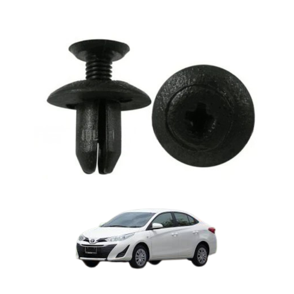 The Toyota Yaris 2006–2023 Front Bumper Clip No. 1 is a small yet highly important automotive fastening component designed to securely hold the front bumper assembly in its proper position while maintaining the original fit, alignment, and stability of the vehicle’s exterior body structure. Specifically manufactured for Toyota Yaris models produced between 2006 and 2023, this replacement bumper retainer clip is made from durable automotive-grade material engineered to withstand daily driving conditions, road vibration, temperature changes, moisture exposure, and long-term use. Although compact in size, the bumper clip performs a critical function by helping secure bumper sections, trim pieces, splash shields, and related front-end components. A damaged, broken, missing, or worn clip can lead to loose bumper fitment, vibration noises, panel misalignment, and reduced structural support. This replacement Front Bumper Clip No. 1 is designed according to factory-style specifications to restore proper fastening performance and maintain original vehicle appearance. The precision-molded construction provides accurate fitment while supporting secure attachment between connected body panels. Its durable design helps prevent unnecessary movement and assists in preserving bumper alignment during everyday driving conditions. Proper bumper retention is essential not only for appearance but also for maintaining the correct positioning of surrounding exterior components. This clip helps reduce the risk of panel gaps, unwanted rattling, and premature wear caused by loose bumper mounting points. Manufactured using high-quality automotive plastic, the clip offers dependable resistance against cracking, deformation, corrosion, and environmental wear. It is suitable for replacing broken original clips during repairs, bumper replacement projects, routine maintenance, accident restoration work, or preventive servicing. The lightweight yet strong construction allows secure fastening while maintaining flexibility required for proper installation. This replacement fastener supports factory-style installation without requiring modifications, helping simplify repair procedures while reducing maintenance costs. Whether used by professional mechanics, automotive workshops, vehicle restoration specialists, or individual vehicle owners, this bumper clip provides a practical solution for maintaining proper exterior body panel attachment. Maintaining secure bumper fitment contributes to a cleaner appearance, improved component stability, and better overall vehicle presentation. Designed for reliability and long-term performance, this clip helps ensure that bumper assemblies remain properly secured under various driving conditions including city traffic, highways, rough roads, and changing weather environments. Its quality construction supports dependable operation and long service life while helping preserve the original engineering standards of the Toyota Yaris. This replacement component represents a simple yet valuable maintenance item that can significantly improve the fit and stability of front-end body components when replacing damaged or missing fasteners. This Toyota Yaris Front Bumper Clip No. 1 is an excellent choice for vehicle owners, automotive repair workshops, mechanics, body shop professionals, and restoration enthusiasts who value proper panel alignment and dependable fastening performance. The installation process is quick and straightforward, allowing damaged or missing clips to be replaced efficiently without requiring special modifications. Its durable construction provides long-lasting reliability under regular driving conditions, making it a trusted replacement fastener for ongoing vehicle maintenance. If you would like to purchase this product, you can conveniently order through our website and contact our WhatsApp support team for stock availability, product guidance, compatibility assistance, and a smooth purchasing experience designed around customer convenience. Keep your vehicle looking secure and professionally maintained by placing your order online and connecting with our WhatsApp representatives for fast support and reliable customer service. Key points include durable automotive-grade construction, exact compatibility with Toyota Yaris models, secure bumper retention support, factory-style fitment, lightweight yet strong design, resistance to cracking and wear, dependable fastening performance, easy installation process, long-lasting durability, and support for proper body panel alignment. People buy this product because it replaces broken bumper clips, restores secure bumper attachment, improves vehicle appearance, supports proper panel alignment, offers an affordable repair solution, provides dependable compatibility, maintains factory-style fitment, delivers trusted durability, simplifies maintenance procedures, and helps prevent loose bumper movement. Advantages include improved bumper stability, secure fastening performance, reduced vibration and rattling noises, enhanced exterior appearance, long-lasting durability under daily use, resistance to moisture and environmental exposure, dependable operation in different driving conditions, support for professional-quality repairs, easy replacement and maintenance, and overall improved vehicle fitment, reliability, and ownership satisfaction. This Front Bumper Clip No. 1 is a valuable replacement component that combines durability, practicality, reliability, and ease of installation while helping maintain the proper fit, security, and appearance of your Toyota Yaris front bumper assembly for years of dependable service.