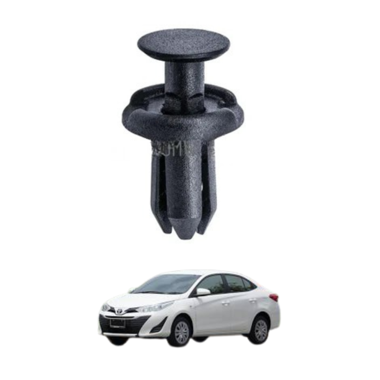 The Toyota Yaris 2006–2023 front bumper retainer clip is a high-quality replacement fastening component designed to secure the front bumper assembly firmly in place while maintaining proper alignment, stability, and factory-style fitment. Specifically engineered for Toyota Yaris models manufactured between 2006 and 2023, this front bumper retainer clip is produced using durable automotive-grade materials that provide excellent strength, flexibility, and long-term reliability under daily driving conditions. Although small in size, the bumper retainer clip performs a critical role in supporting the vehicle’s front-end structure by helping hold bumper sections, trim components, splash guards, and related exterior panels securely together. Over time, original clips may become damaged, brittle, cracked, broken, or lost due to regular wear, road vibration, minor impacts, repair work, or environmental exposure. When bumper retainer clips fail, the bumper may become loose, develop panel gaps, create rattling noises, or lose its proper alignment, affecting both appearance and functionality. This replacement bumper retainer clip is designed according to factory specifications to restore proper fastening performance and maintain the original positioning of front bumper components. The precision-engineered design allows secure engagement with mounting points while helping ensure a stable and professional fit. Manufactured from durable material, the clip is engineered to resist cracking, deformation, moisture exposure, temperature changes, and daily operational stress. The strong yet flexible construction supports reliable retention while allowing convenient installation and removal when necessary. Proper bumper retention contributes to improved vehicle appearance, reduced vibration, and better support for surrounding exterior components. Whether replacing a damaged clip during maintenance, restoring bumper alignment after repairs, or performing preventative servicing, this replacement front bumper retainer clip provides a practical and cost-effective solution. Its factory-style design helps preserve original vehicle engineering standards while supporting dependable operation under varying road and weather conditions. The lightweight construction does not add unnecessary weight while maintaining excellent holding strength and durability. This clip is suitable for personal vehicles, family cars, fleet maintenance programs, restoration projects, and professional automotive repair applications. Maintaining secure bumper attachment is important for preserving the appearance and structural stability of exterior body components. By replacing worn or missing clips, vehicle owners can help prevent further damage, maintain proper panel fitment, and ensure a cleaner overall presentation. Designed for long-lasting performance and dependable functionality, this front bumper retainer clip supports reliable vehicle maintenance while contributing to overall ownership satisfaction and vehicle care. This Toyota Yaris front bumper retainer clip is an excellent choice for vehicle owners, mechanics, automotive workshops, body repair professionals, and restoration enthusiasts who value proper panel alignment and dependable fastening performance. The installation process is simple and efficient, allowing damaged or missing clips to be replaced quickly without requiring complicated modifications or special tools. Its durable construction ensures reliable performance under regular driving conditions, making it a trusted replacement fastener for long-term vehicle maintenance. If you would like to purchase this product, you can conveniently place your order through our website and contact our WhatsApp support team for stock availability, product information, compatibility guidance, and a smooth purchasing experience designed around customer convenience. Keep your vehicle secure and professionally maintained by ordering online today and reaching out to our WhatsApp representatives for fast support and reliable customer service. Key points include durable automotive-grade construction, exact compatibility with Toyota Yaris models, secure bumper retention capability, factory-style fitment, lightweight yet strong design, resistance to cracking and wear, dependable fastening performance, support for proper bumper alignment, easy installation process, and long-lasting operational reliability. People buy this product because it replaces broken bumper clips, restores secure bumper attachment, improves vehicle appearance, supports correct panel alignment, offers an affordable repair solution, provides dependable compatibility, maintains factory-style functionality, delivers trusted durability, simplifies maintenance procedures, and helps prevent bumper movement. Advantages include improved bumper stability, secure fastening performance, reduced vibration and rattling noises, enhanced exterior appearance, long-lasting durability under daily use, resistance to moisture and environmental exposure, dependable operation in different driving conditions, support for professional-quality repairs, easy replacement and maintenance, and overall improved vehicle fitment, reliability, and ownership satisfaction. This front bumper retainer clip is a valuable replacement component that combines durability, practicality, reliability, and ease of installation while helping maintain the proper fit, security, and appearance of your Toyota Yaris front bumper assembly throughout years of dependable vehicle use